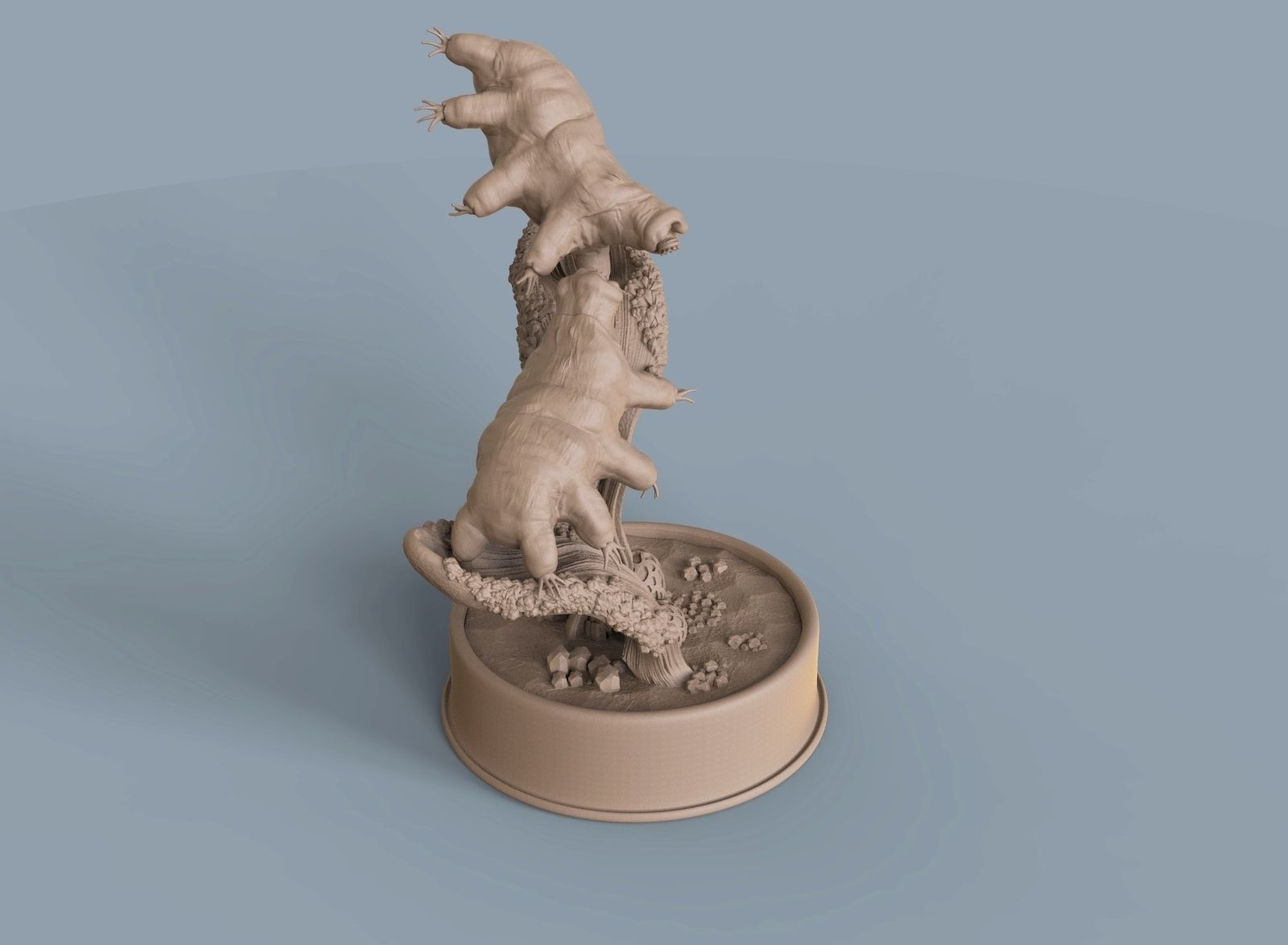 Moss Piglets 3D print model_6