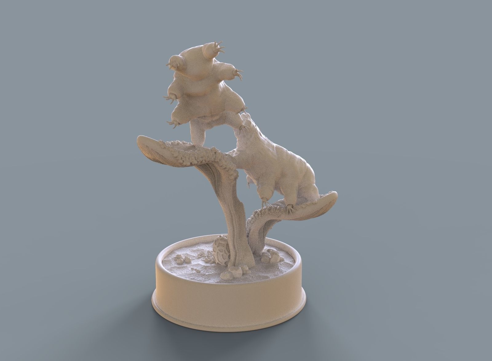 Moss Piglets 3D print model_11