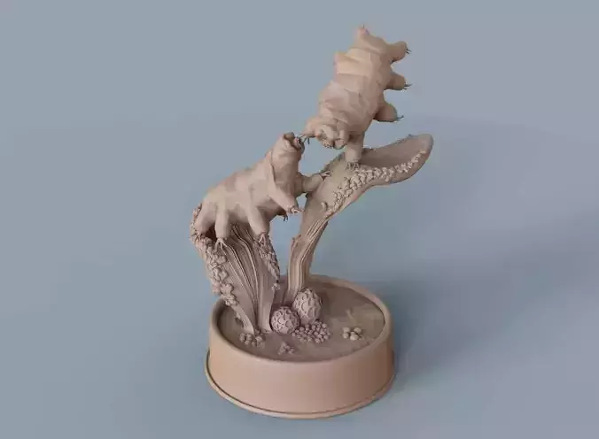 Moss Piglets  3D print model