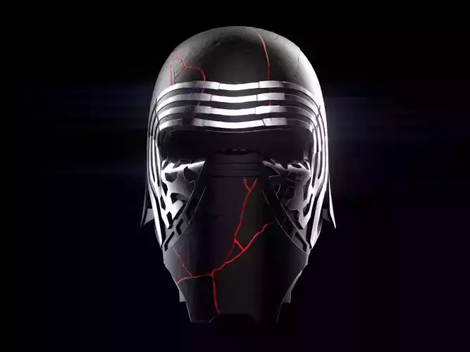 Kylo Ren destroyed mask