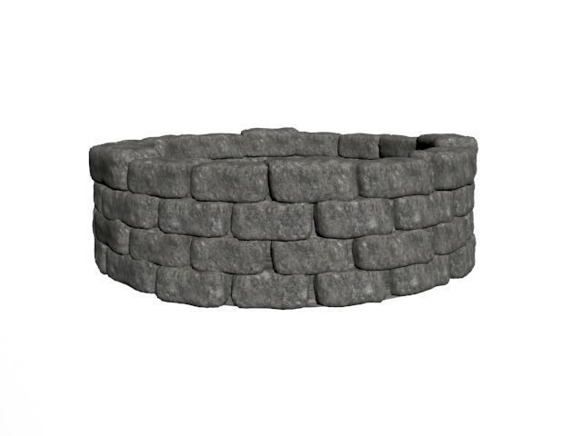 StoneWell stone wall Free 3D model