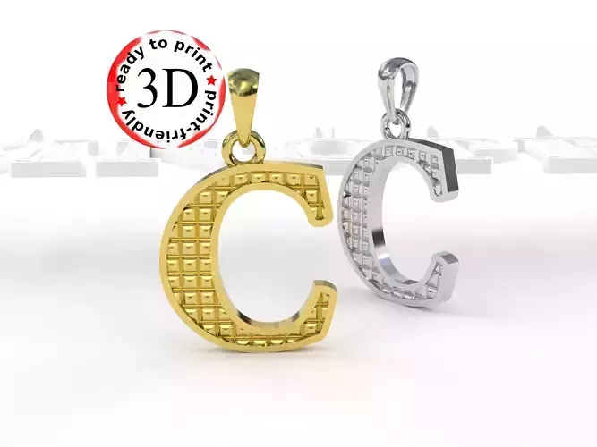 C letter pendant