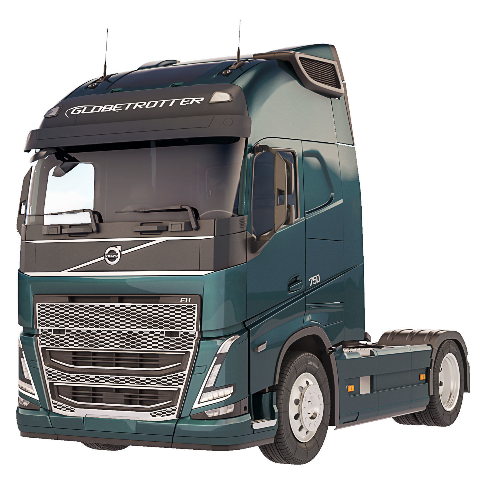 Volvo FH16 4x2 2020 3D model_2