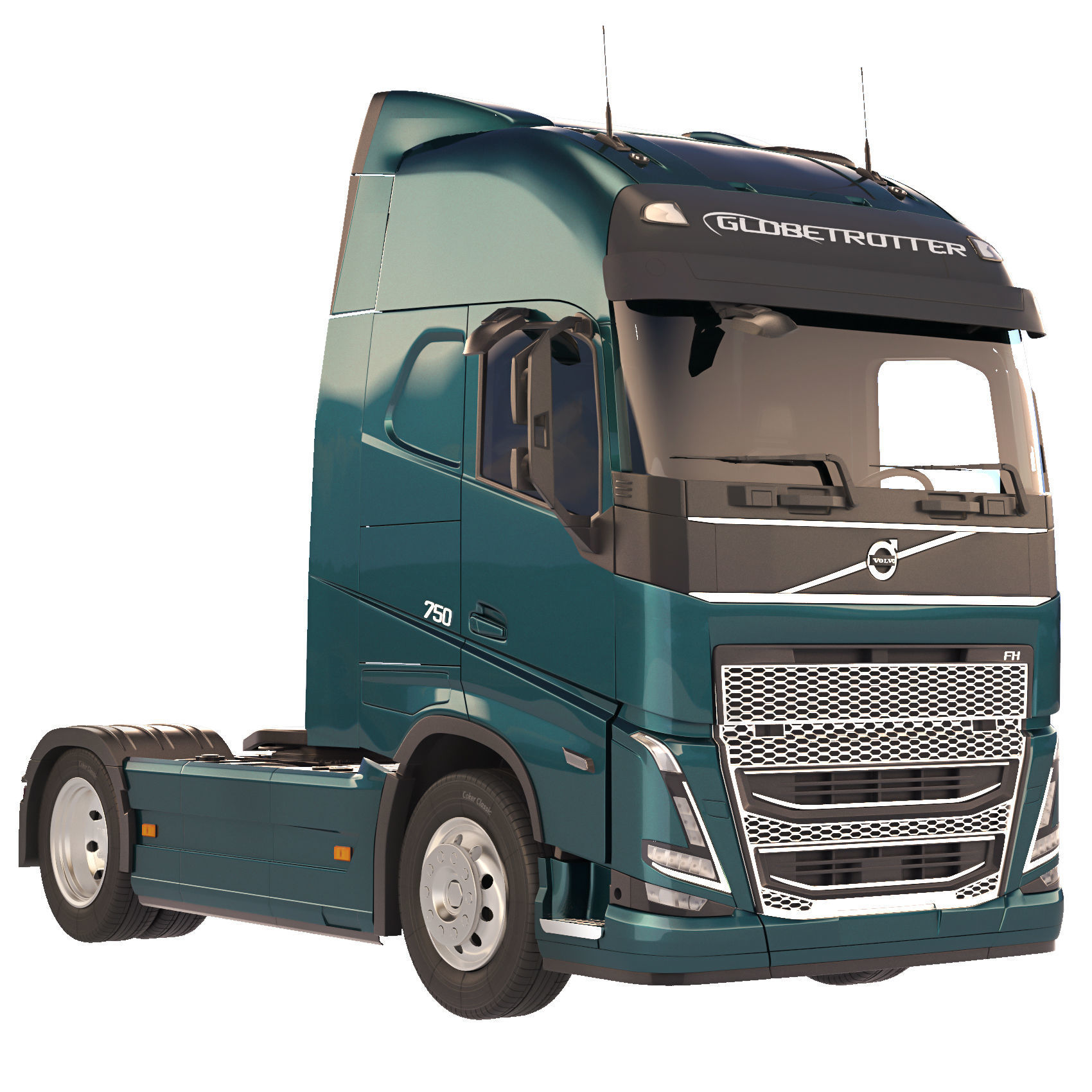 Volvo FH16 4x2 2020 3D model_10