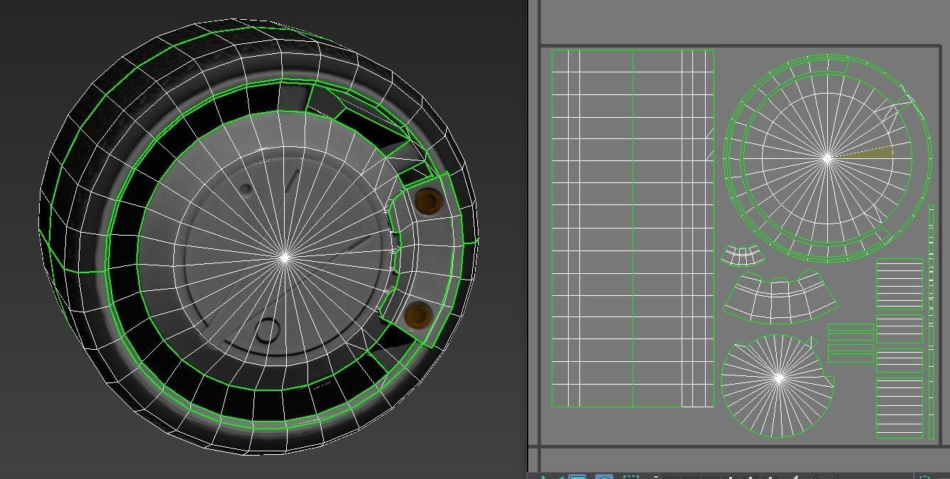 WHEEL AND TIRE 2 3D model Low-poly 3D model_3