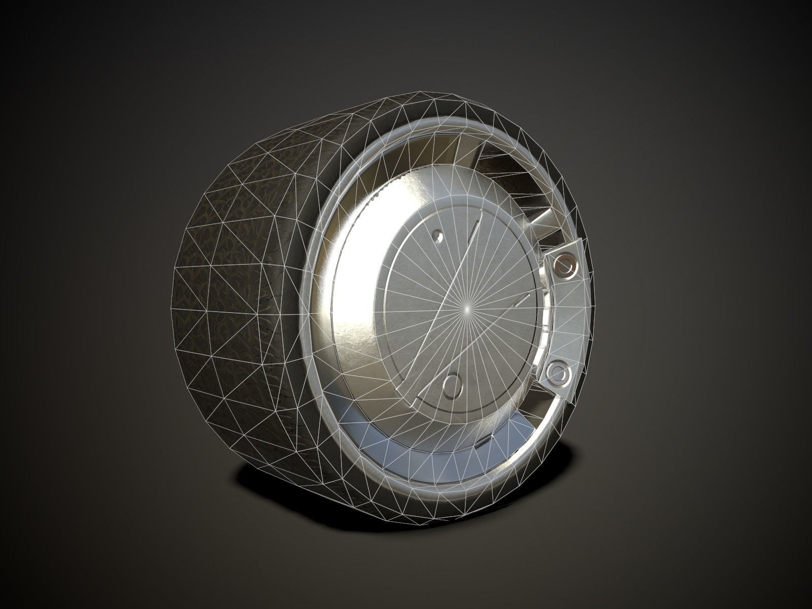 WHEEL AND TIRE 2 3D model Low-poly 3D model_2