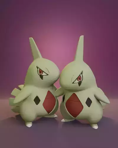 Pokemon - Larvitar with 2 different poses