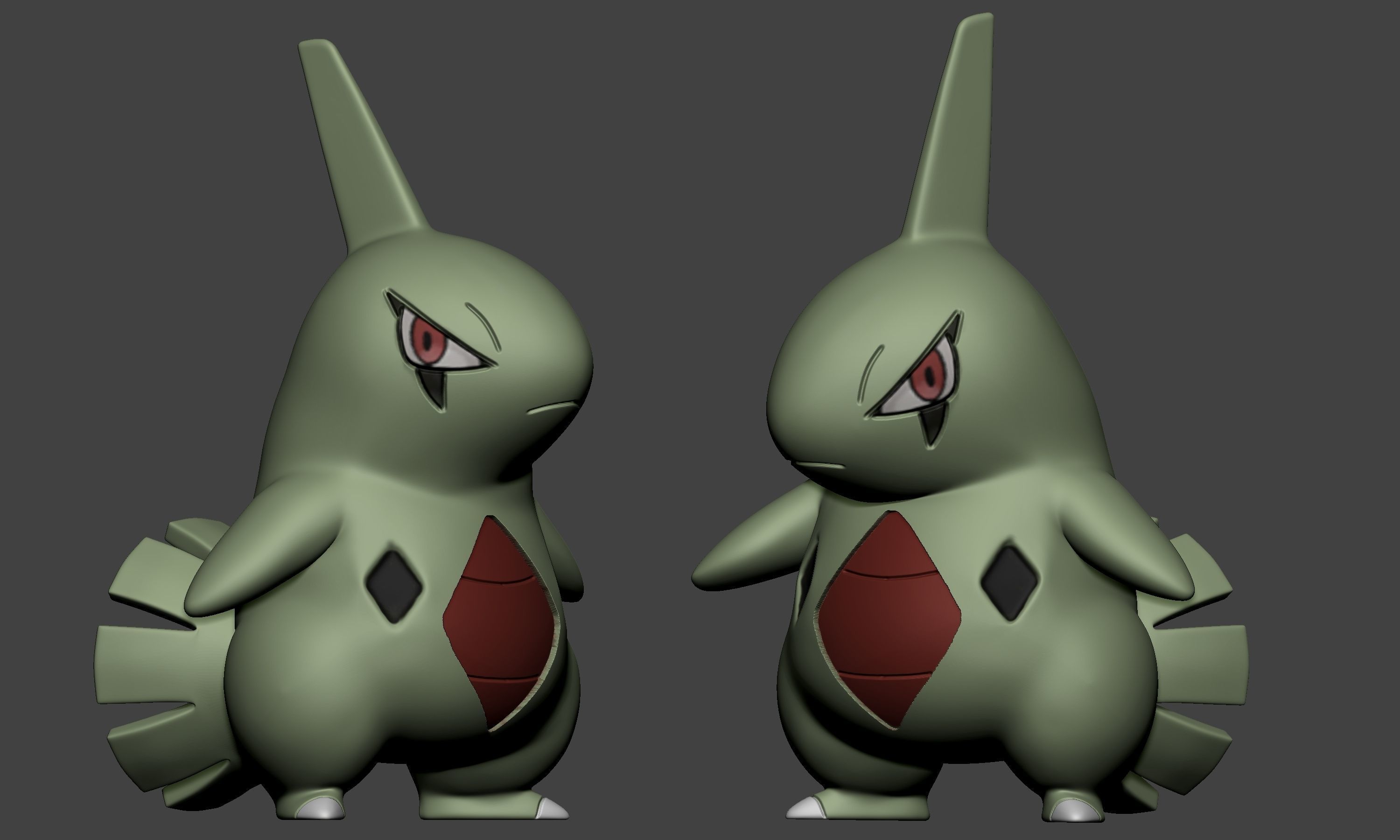 Pokemon - Larvitar Pupitar and Tyranitar 3D print model_1
