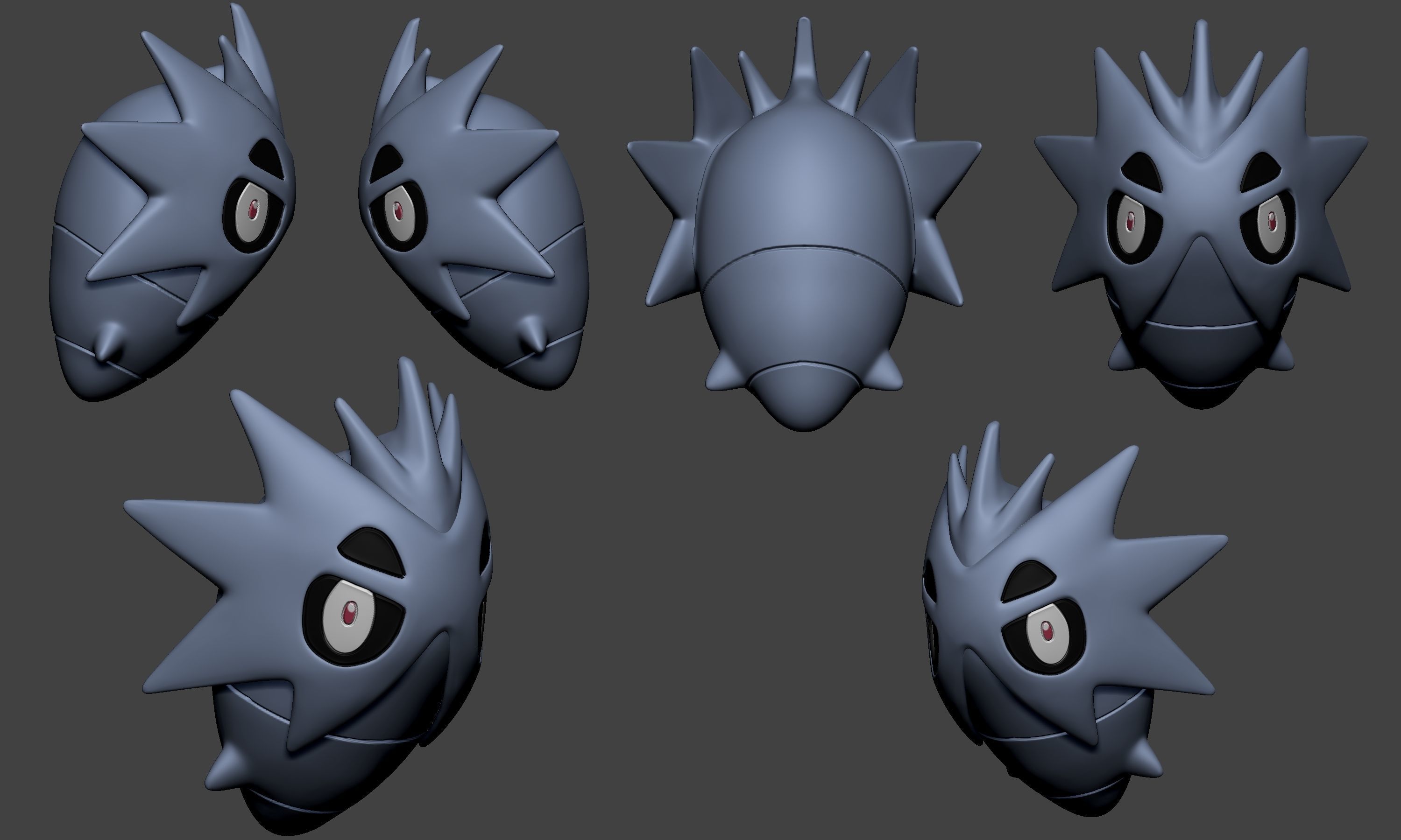 Pokemon - Larvitar Pupitar and Tyranitar 3D print model_8