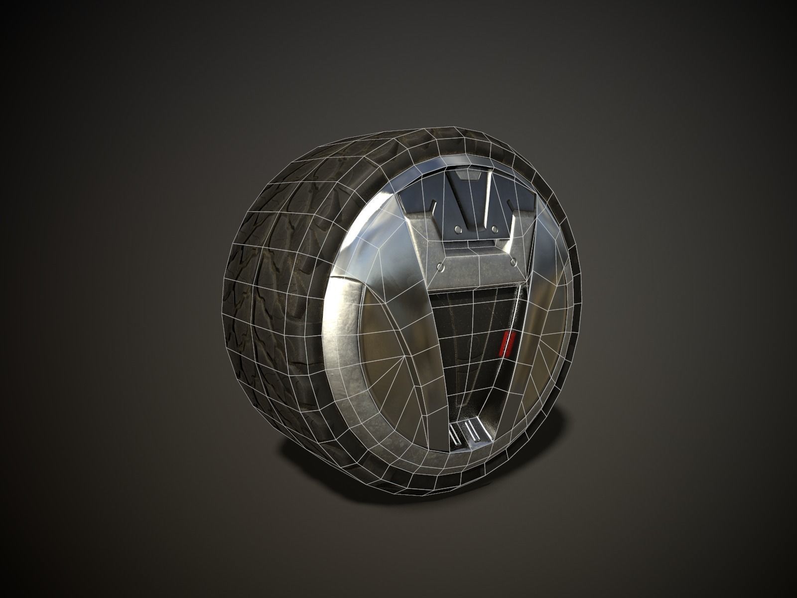 WHEEL AND TIRE 3 3D model Low-poly 3D model Low-poly 3D model_2