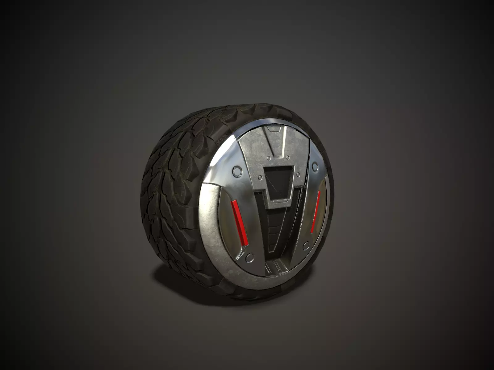 WHEEL AND TIRE 4 3D model Low-poly 3D model_0