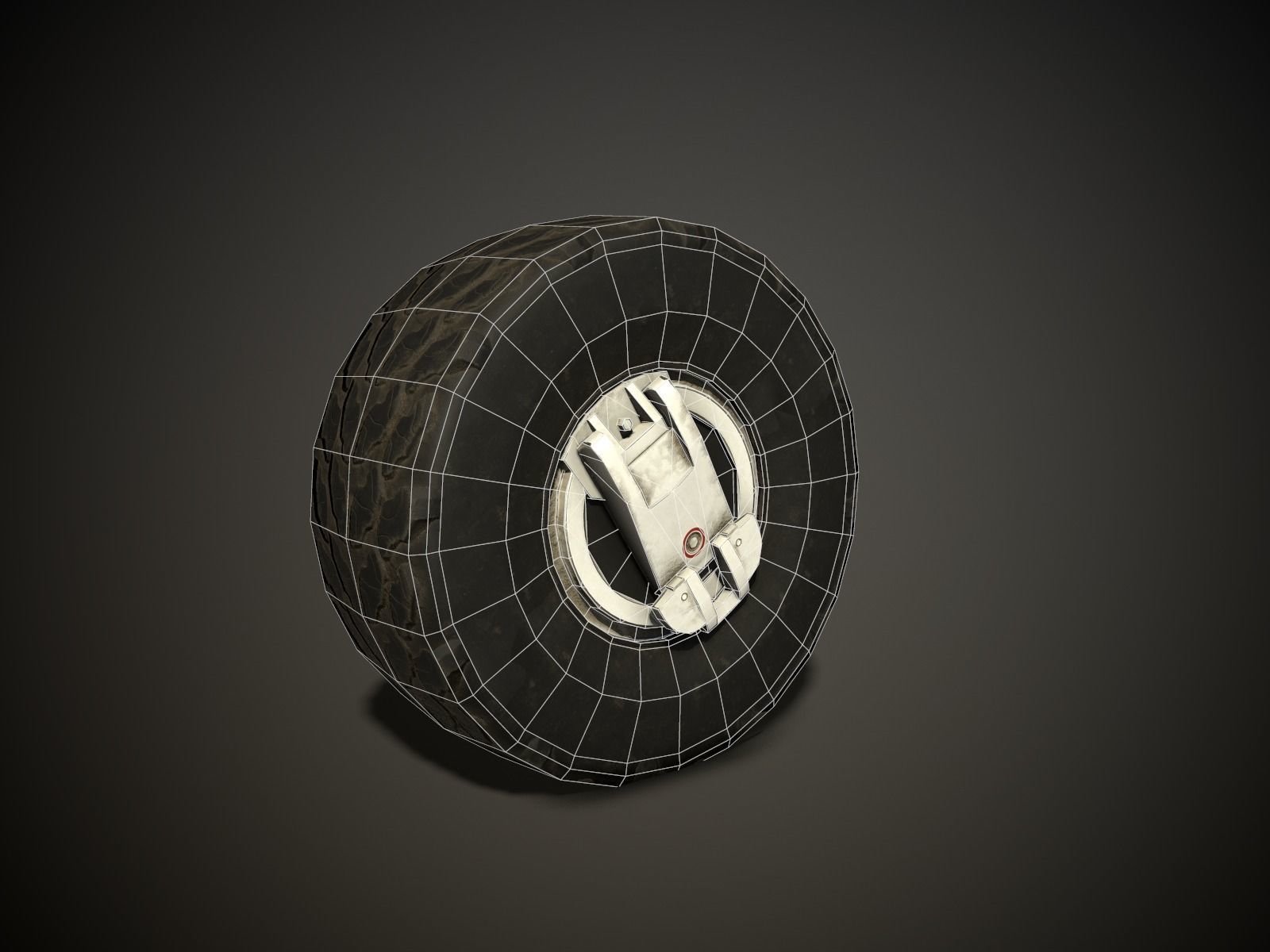 WHEEL AND TIRE 6 3D model Low-poly 3D model_2