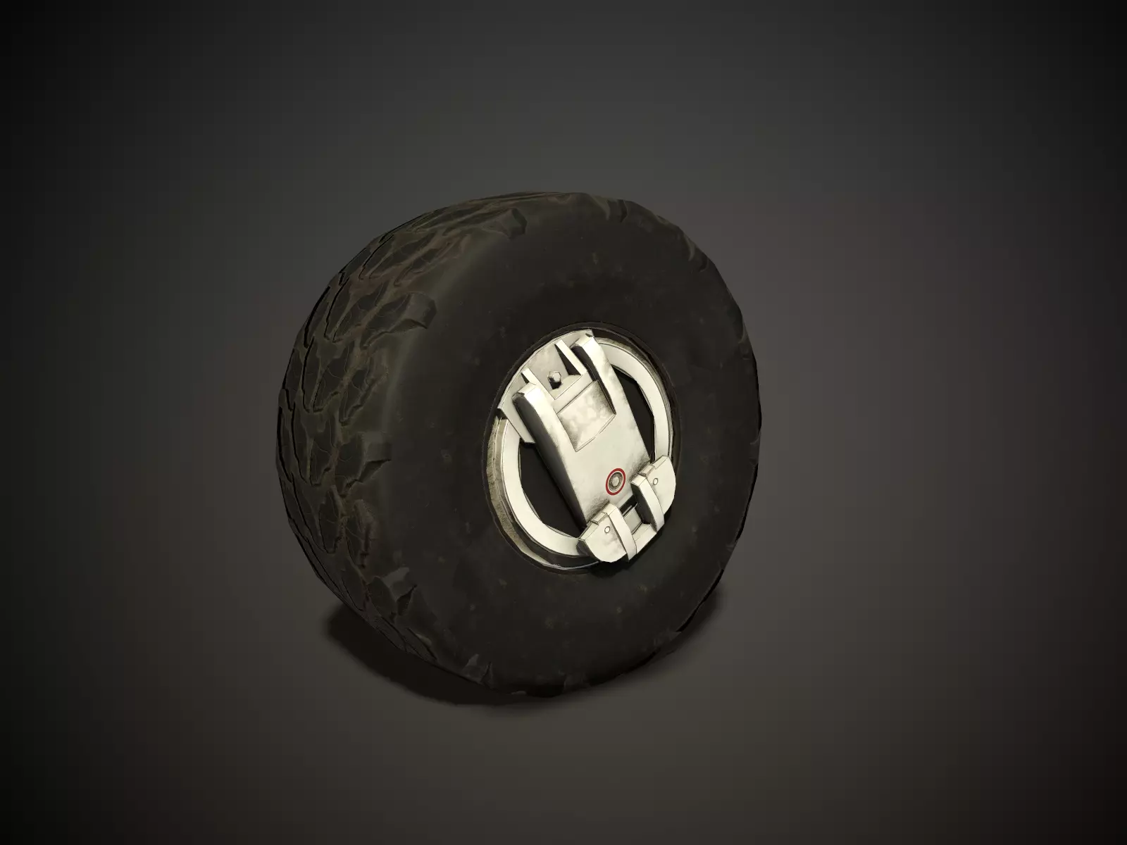 WHEEL AND TIRE 6 3D model Low-poly 3D model_0