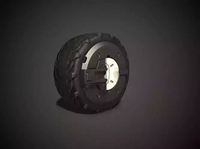 WHEEL AND TIRE 7 3D model Low-poly 3D model WHEEL AND TIRE 7 3D model Low-poly 3D model