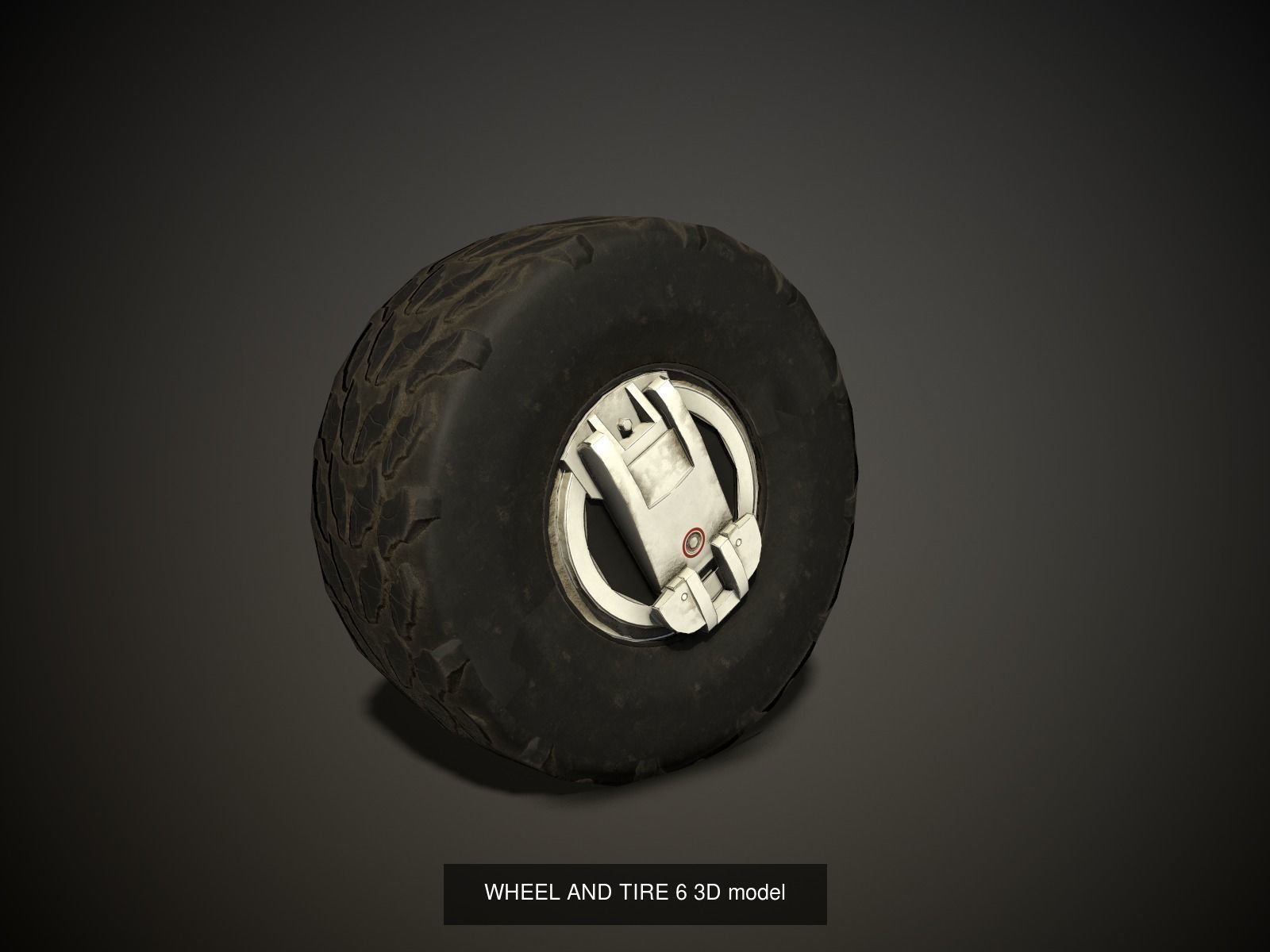WHEELS AND TIRES 3D model low-poly set 3D Model Collection_13