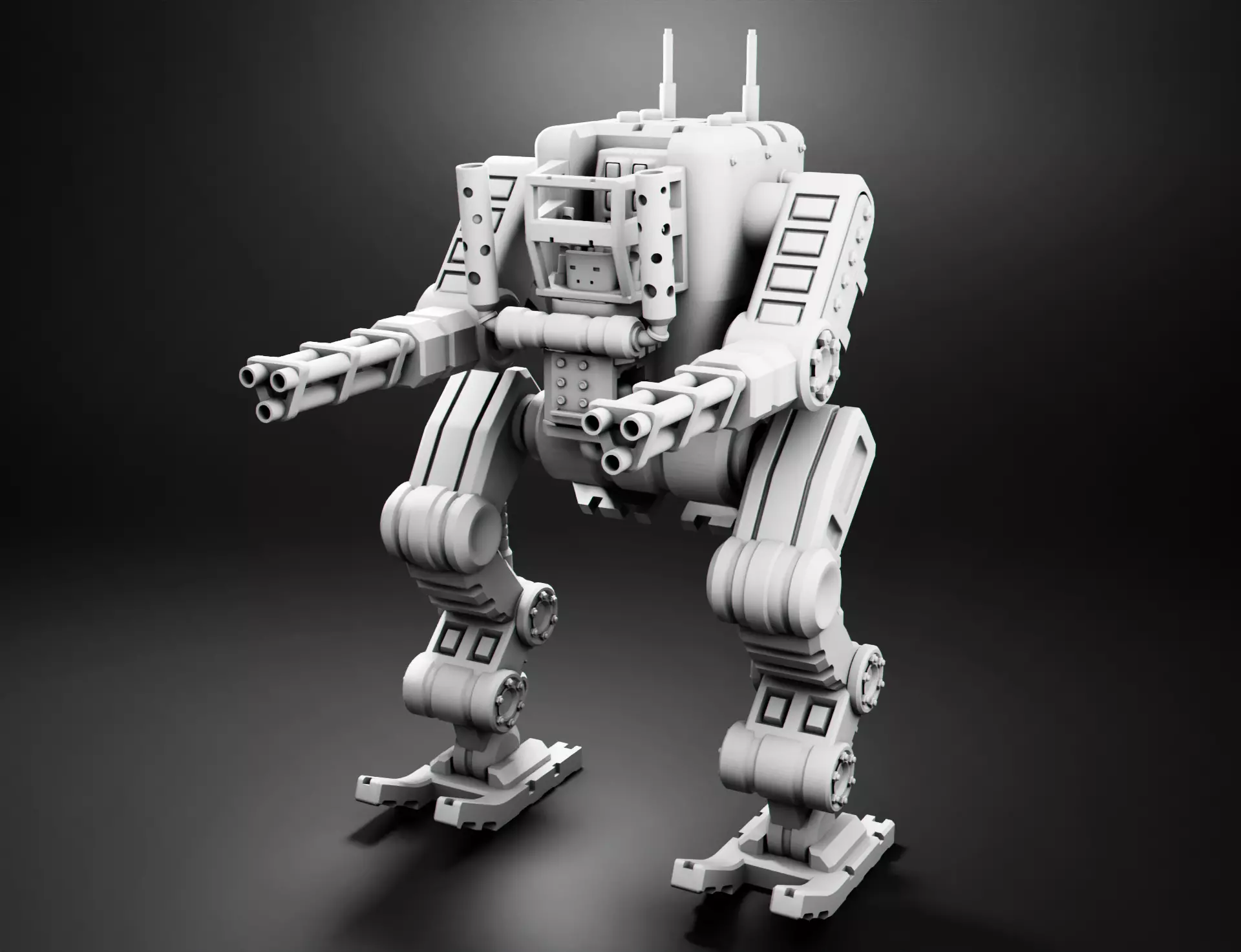 Robo-Tank 3D Print model att robot 3D print model_0