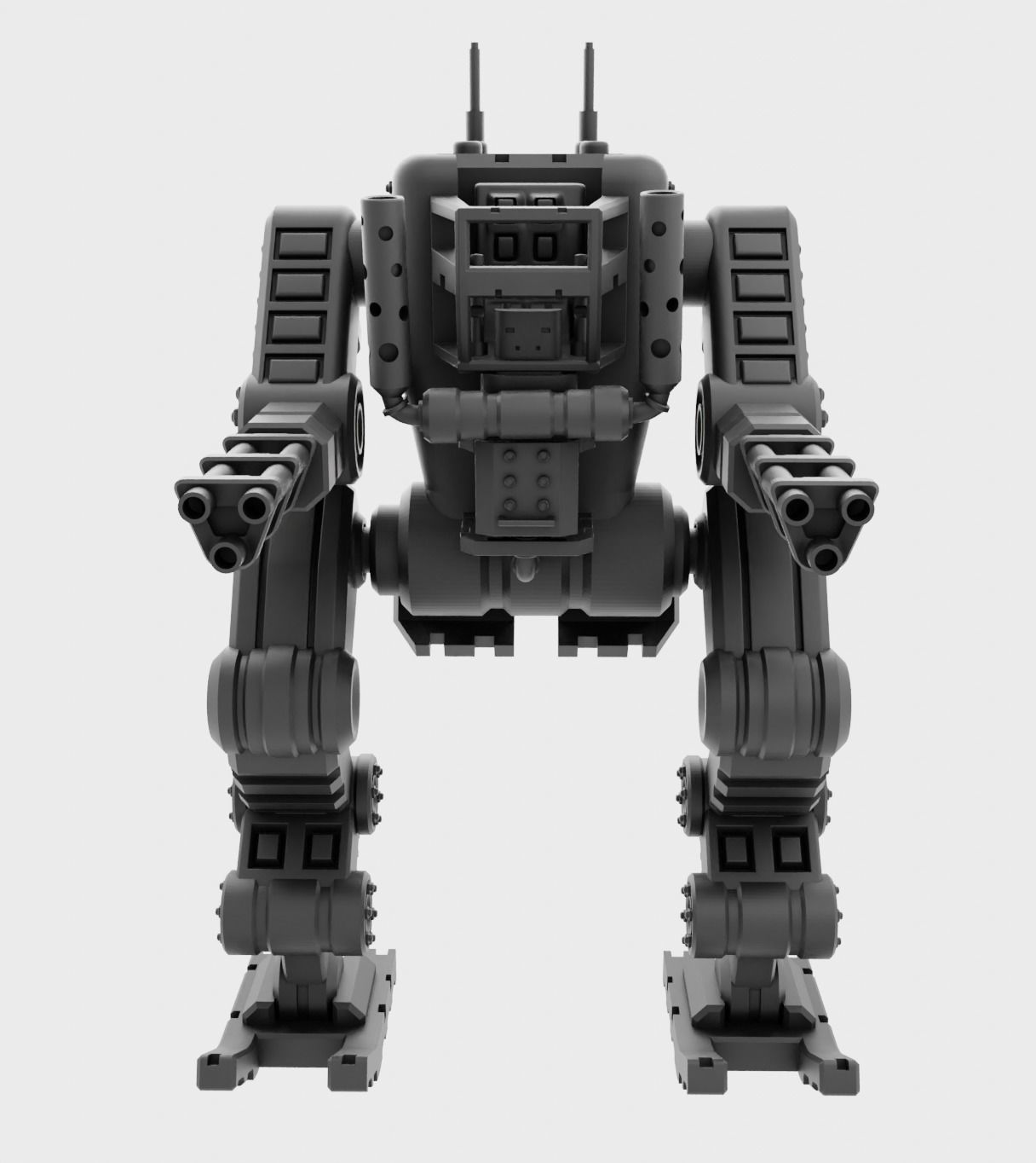 Robo-Tank 3D Print model att robot 3D print model_1