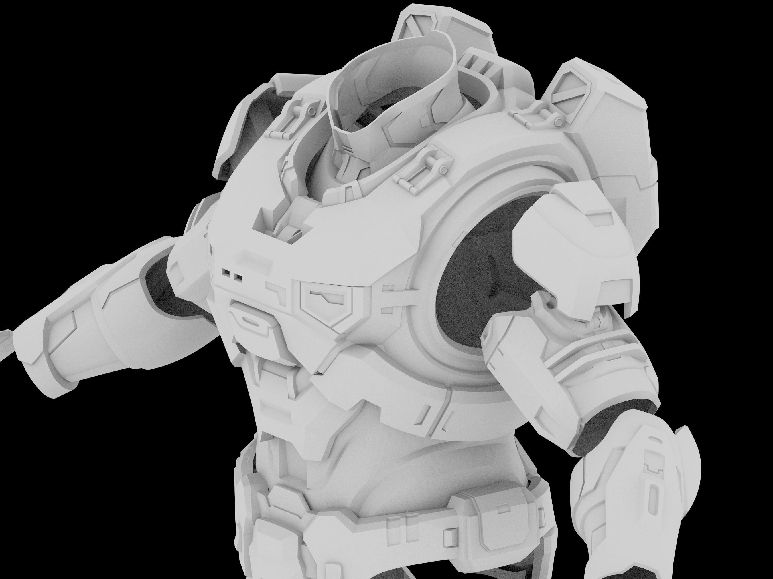 HALO Infinite Mk VII Velius shoulder pad 3d print file 3D print model_1