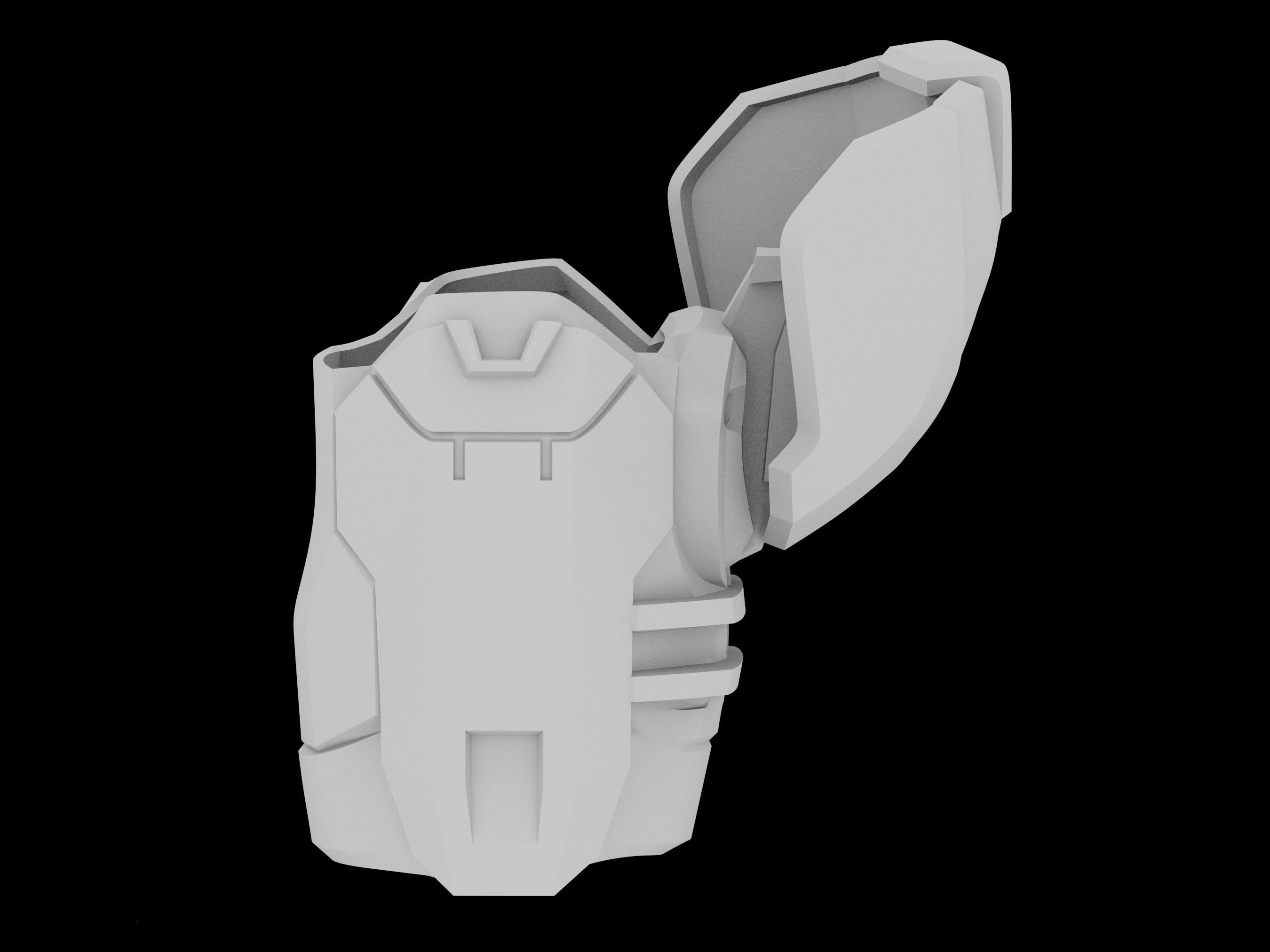 HALO Infinite Mk VII Velius shoulder pad 3d print file 3D print model_2