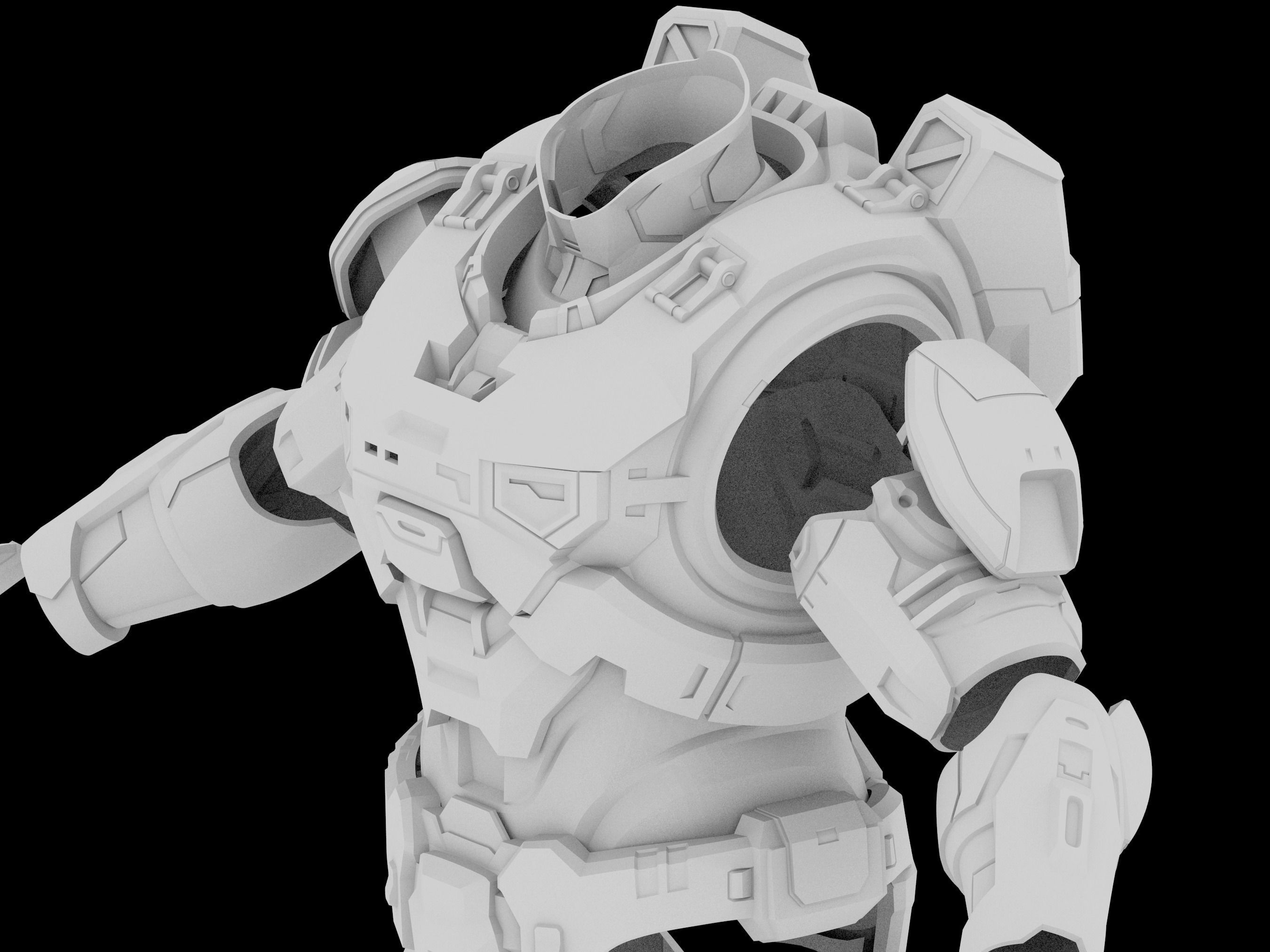 HALO Infinite Mk VII Faunus shoulder pad 3d print file 3D print model_1