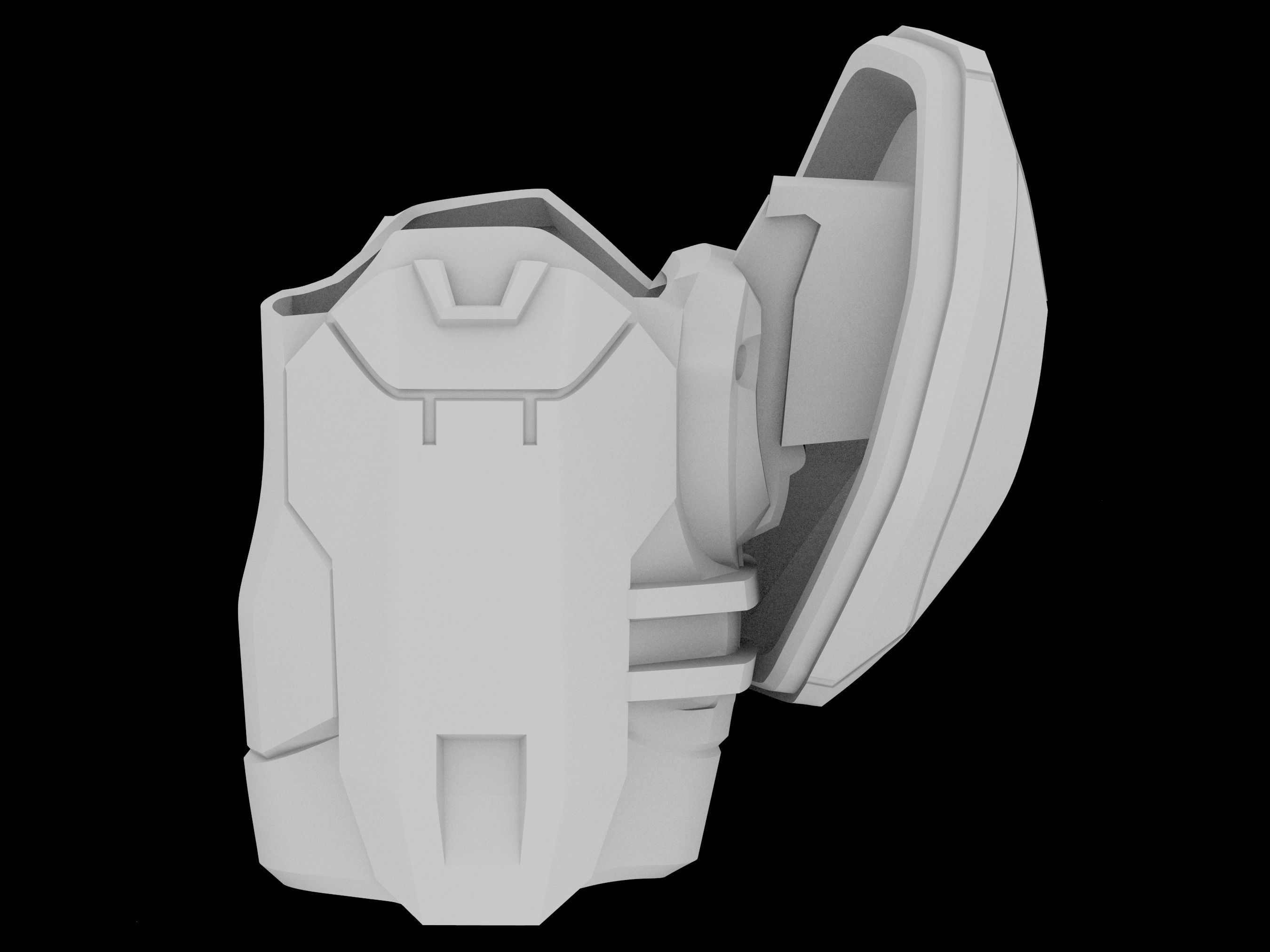 HALO Infinite Mk VII Faunus shoulder pad 3d print file 3D print model_2