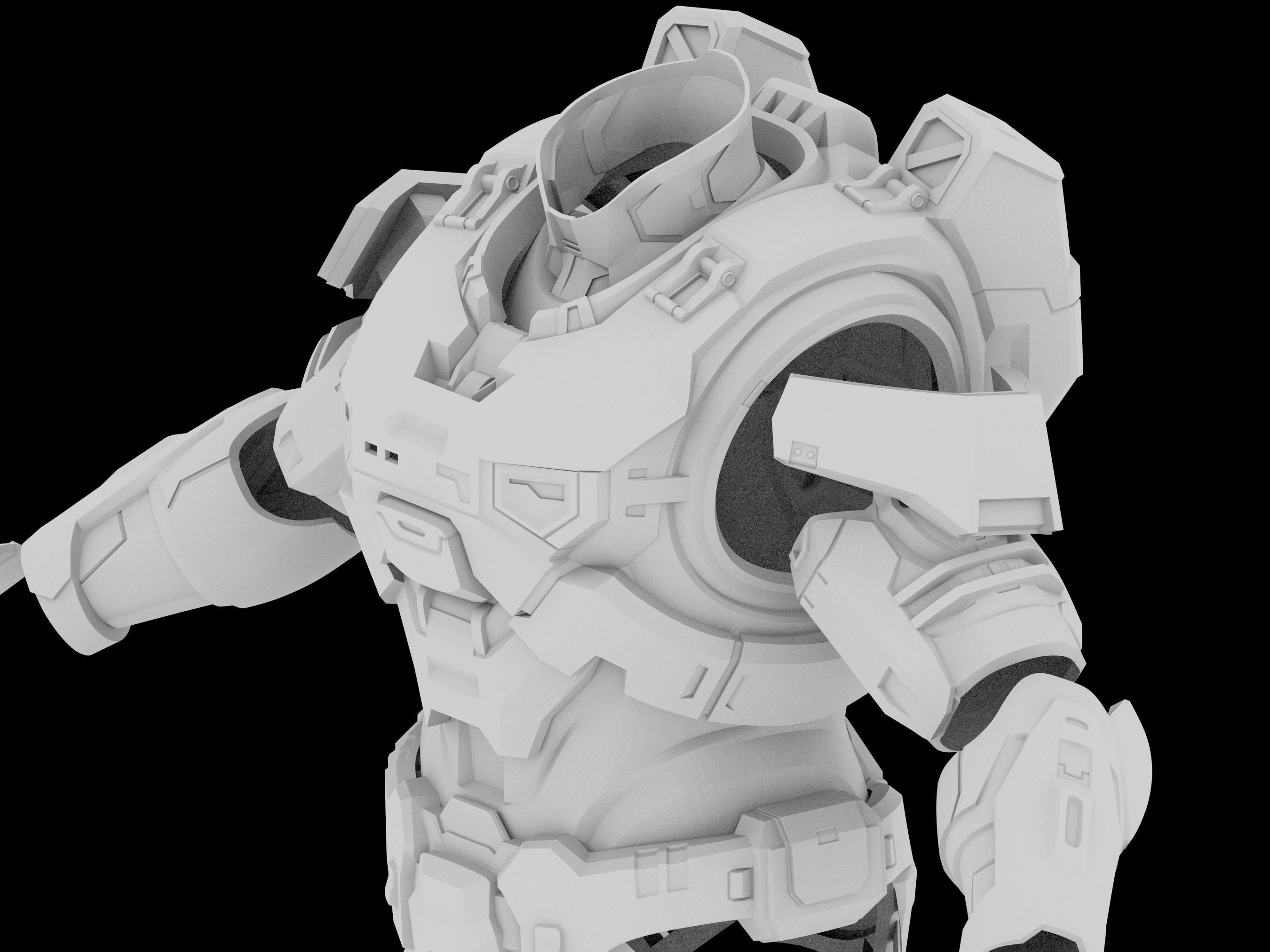 HALO Infinite Mk VII Efrem shoulder pad 3d print file 3D print model_1