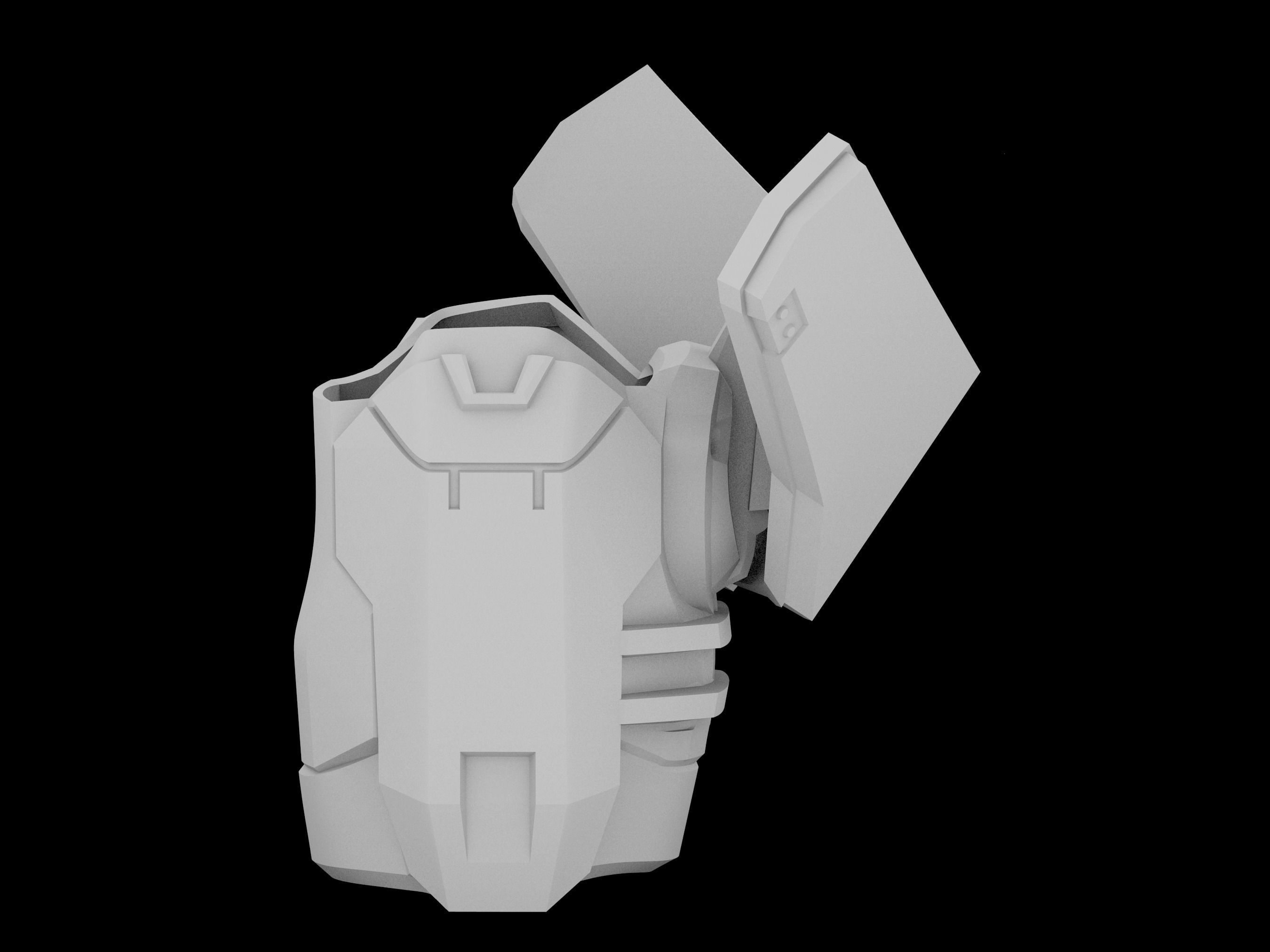 HALO Infinite Mk VII Efrem shoulder pad 3d print file 3D print model_2