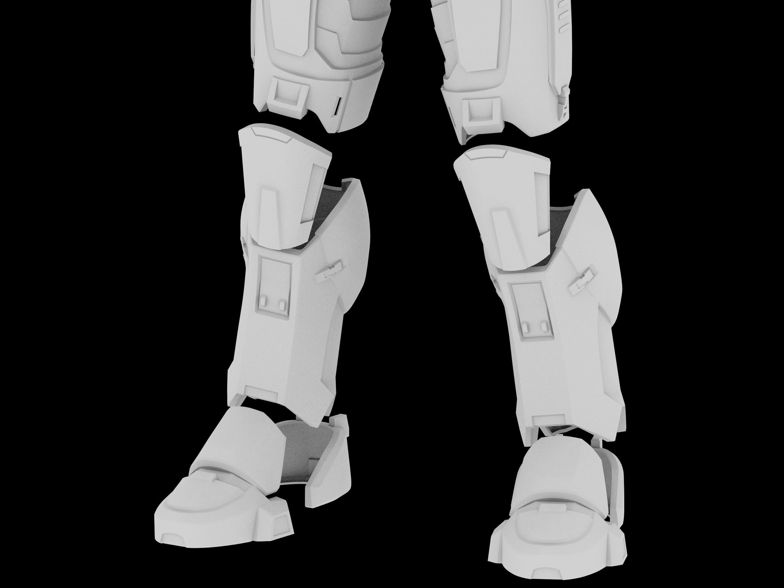 HALO Infinite Mk VII Type RG Knee pad 3d print file 3D print model_1