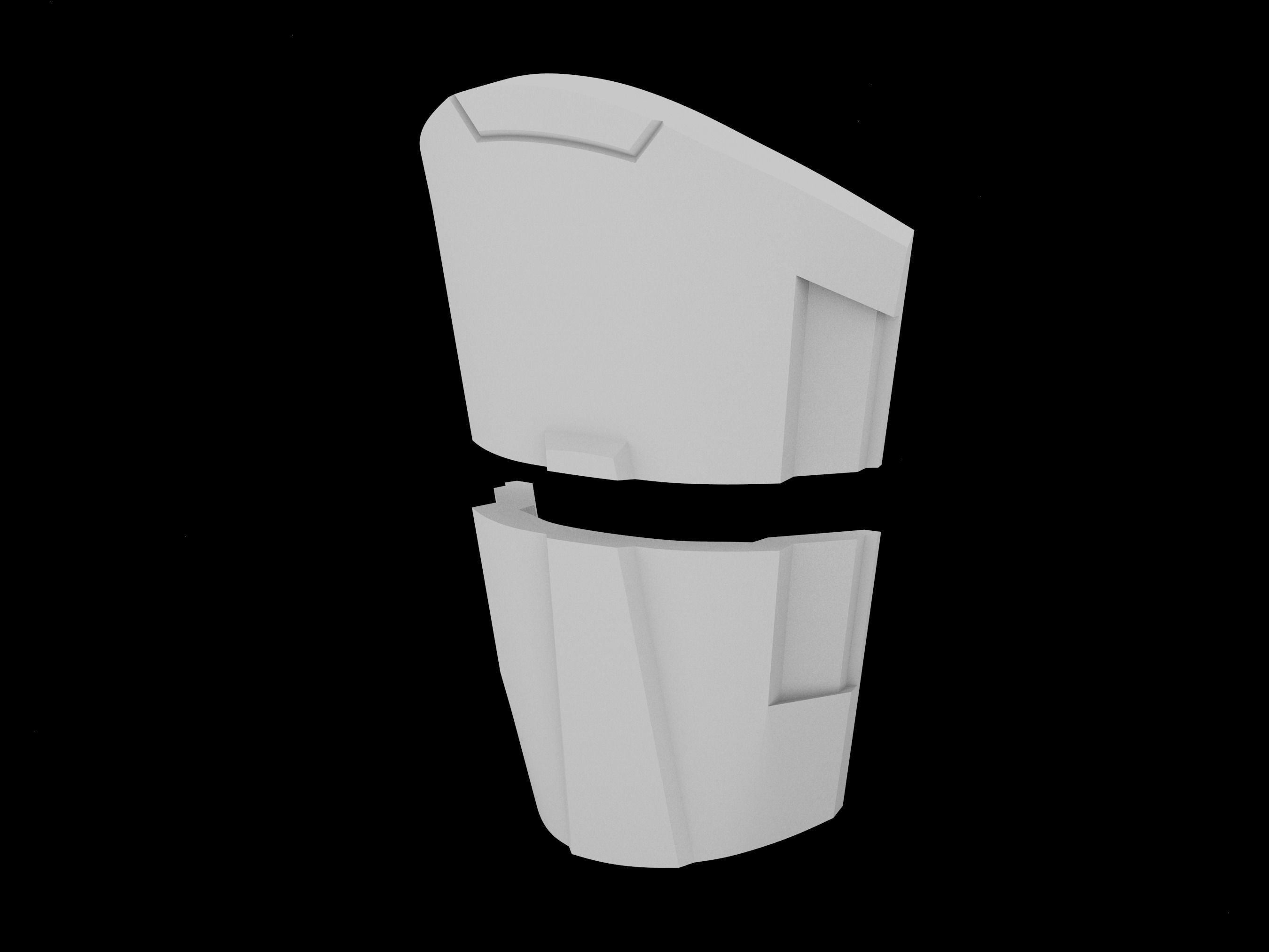 HALO Infinite Mk VII Type RG Knee pad 3d print file 3D print model_2
