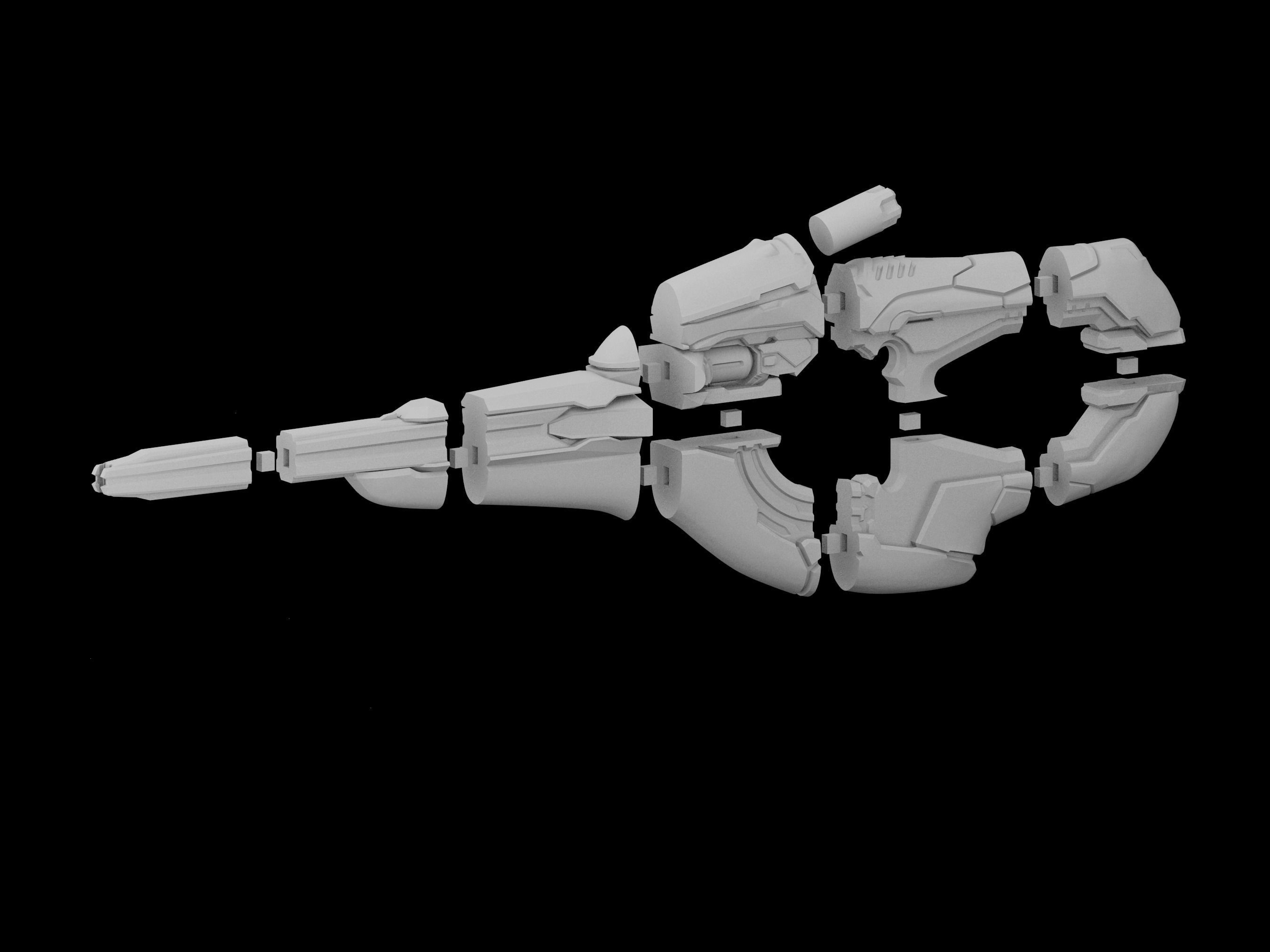 HALO Covenant Plasma Carbine 3d Print File 3D print model_1