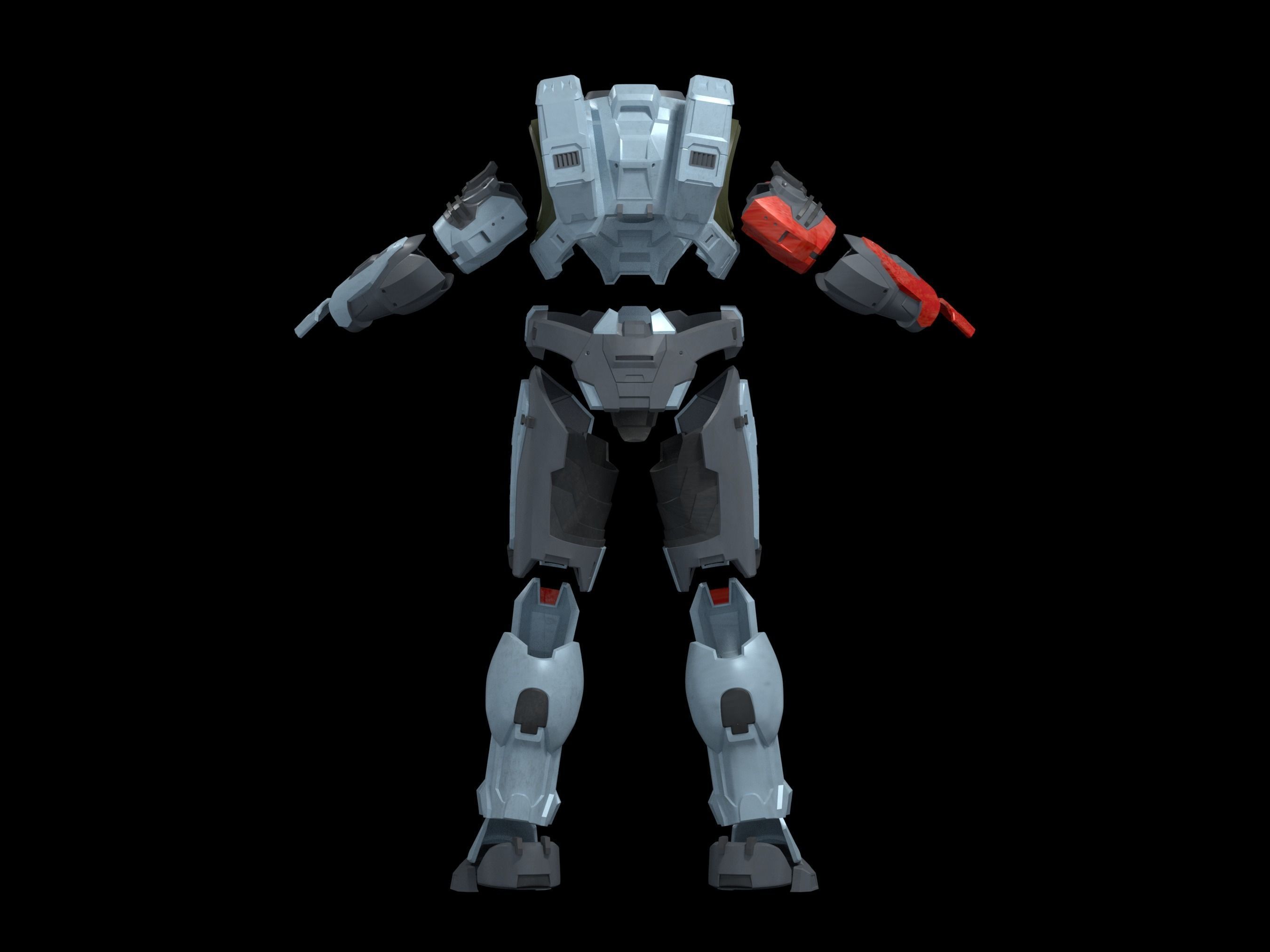 HALO Infinite Mk VII armor only 3d print files 3D print model_1