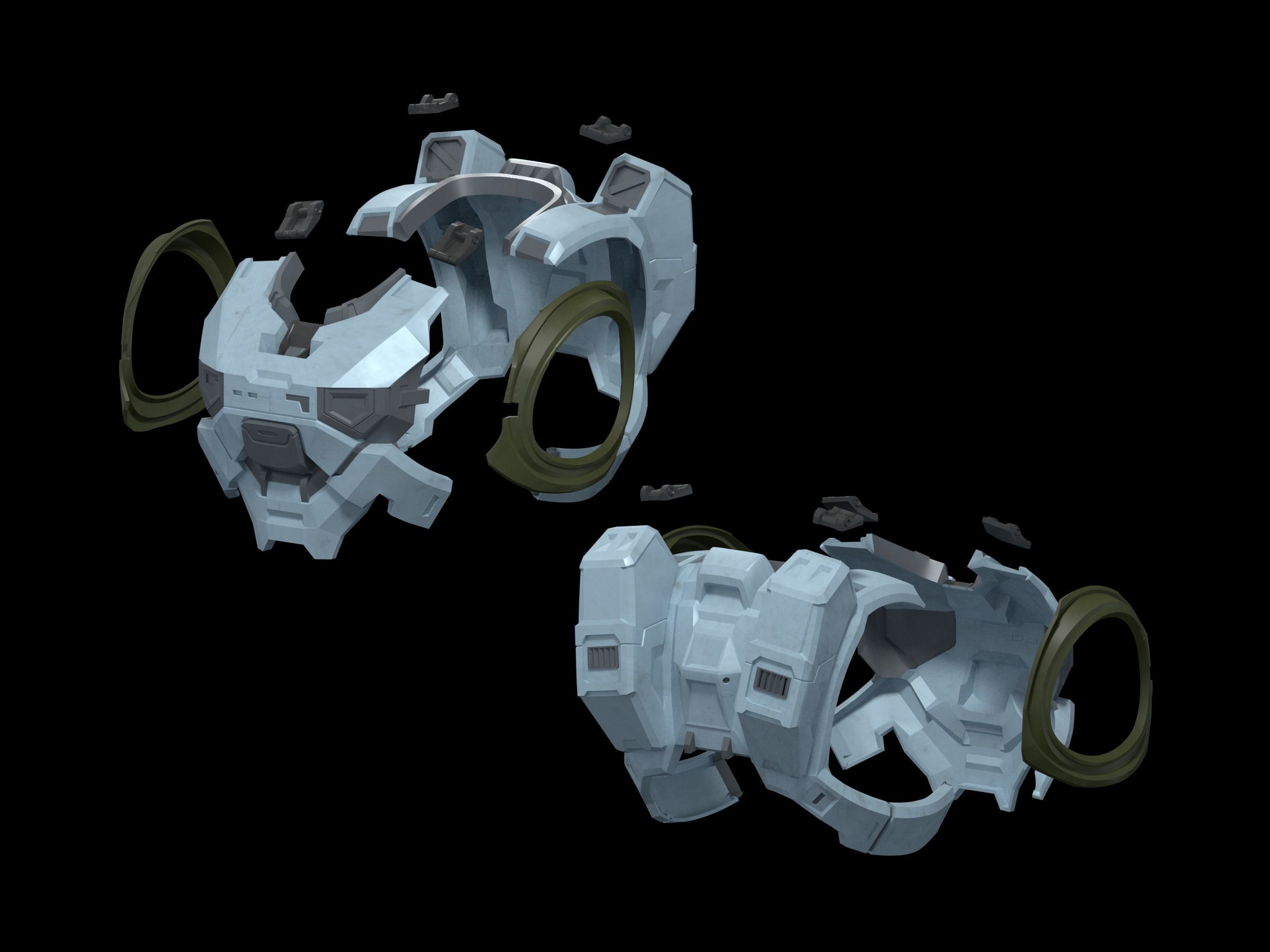 HALO Infinite Mk VII armor only 3d print files 3D print model_2