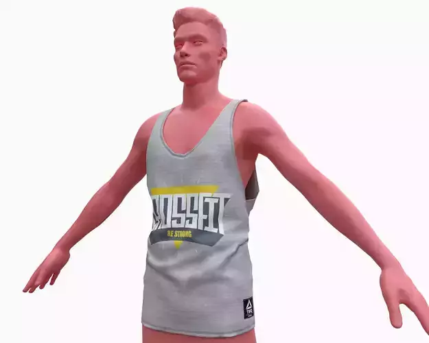 Tank Top  Low-poly 3D model