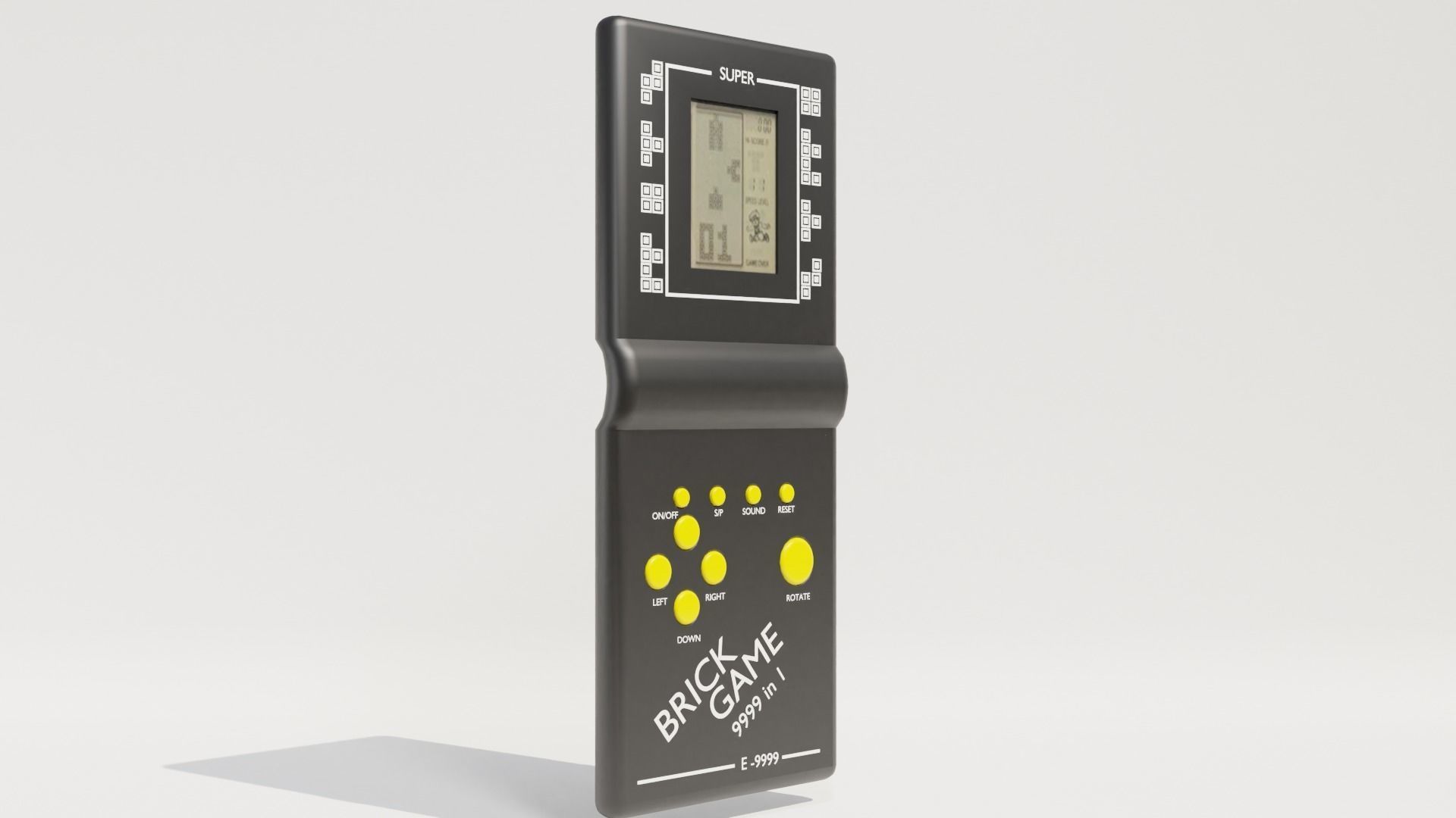 tetris lcd game controller 3D model_2