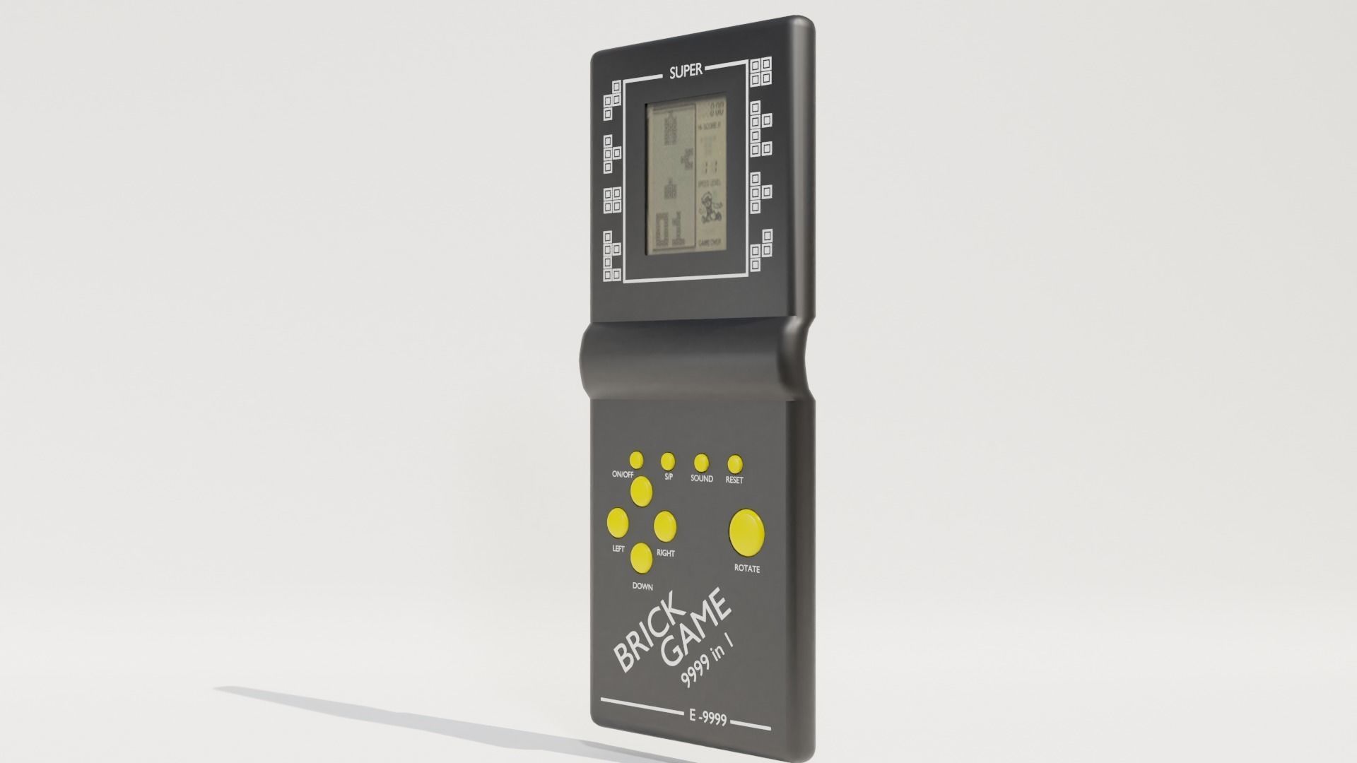 tetris lcd game controller 3D model_4