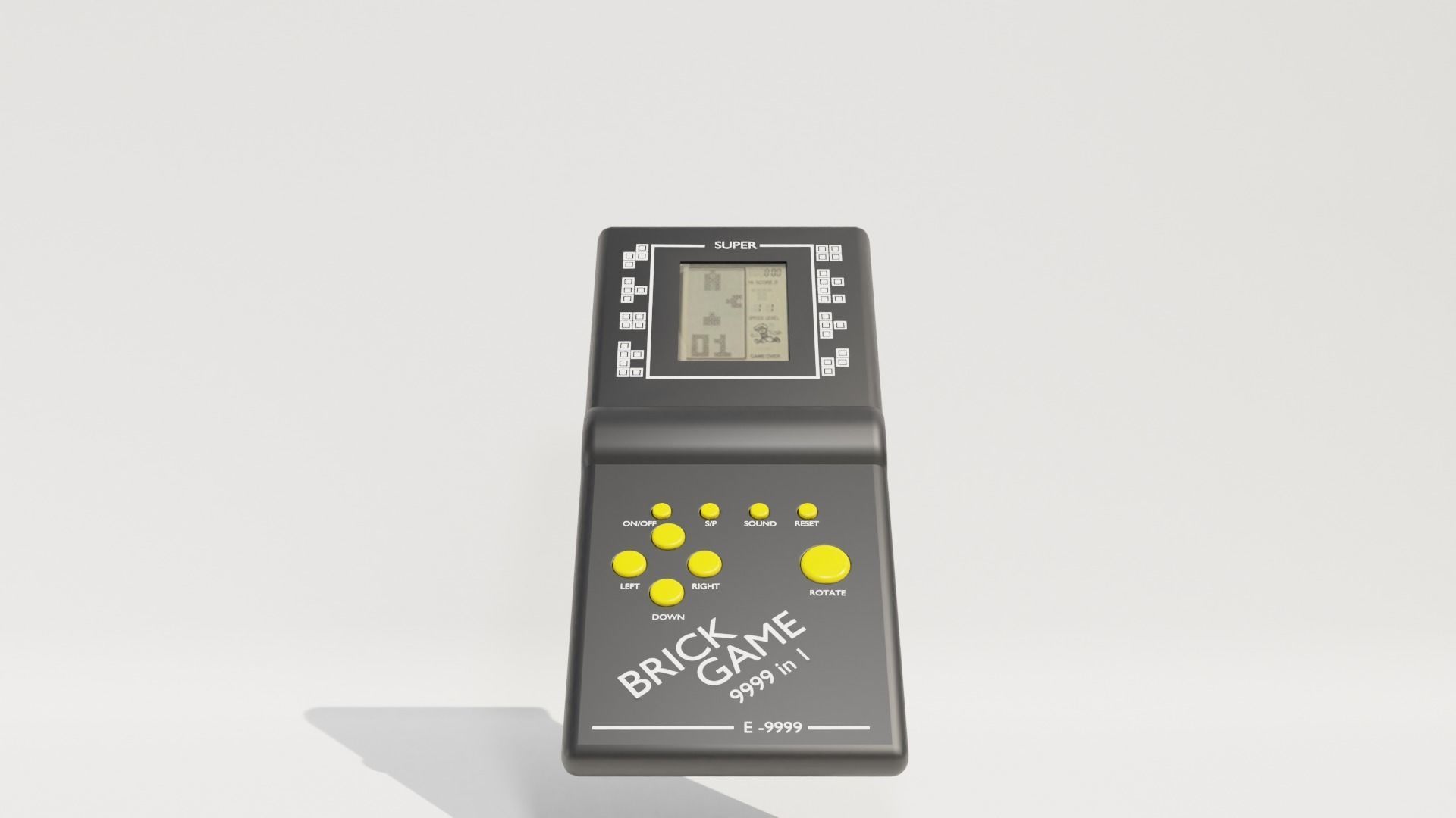 tetris lcd game controller 3D model_1