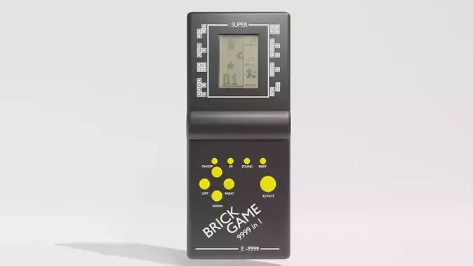 tetris lcd game controller 3D model