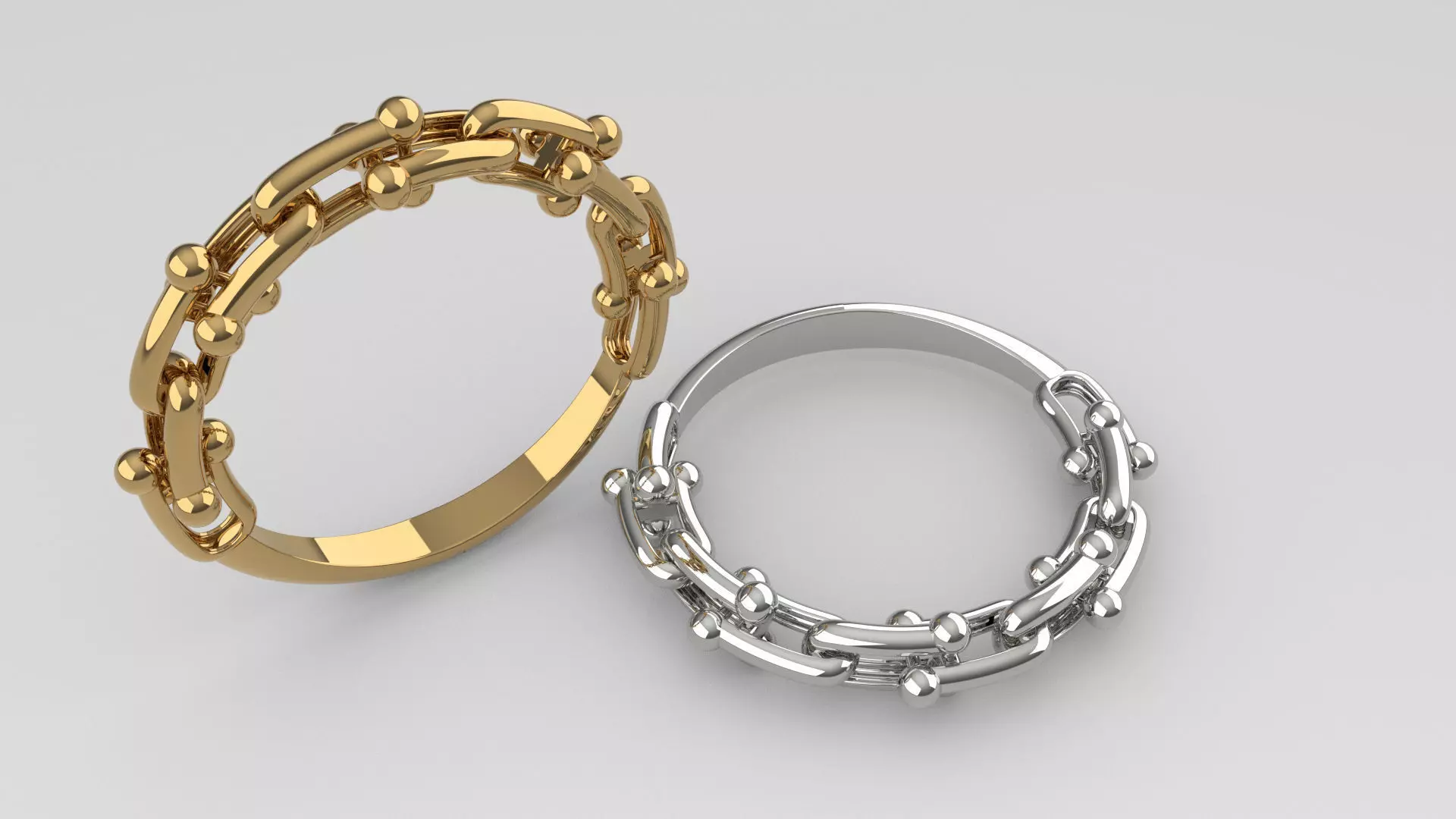 chain fashion ring 3D print model