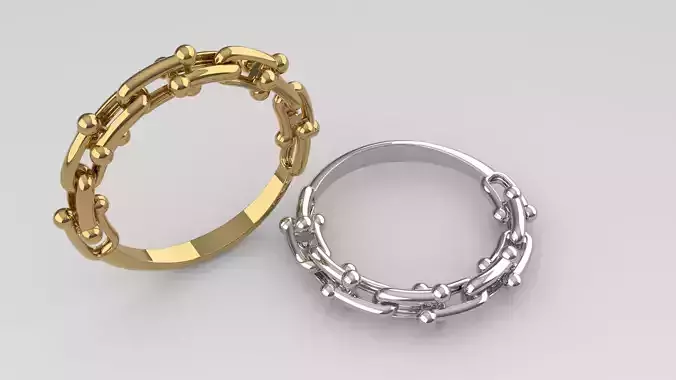 chain fashion ring