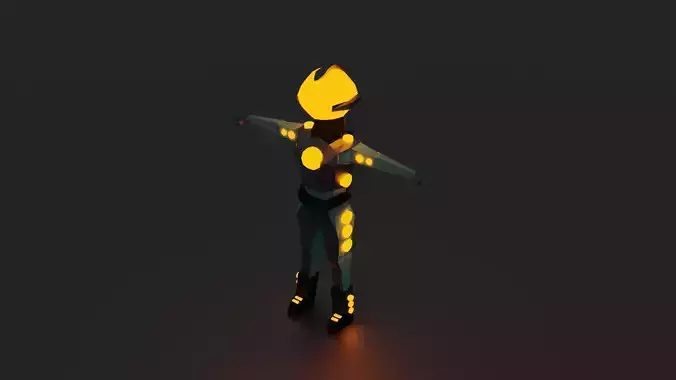 Low Poly Fantasy Astronaut