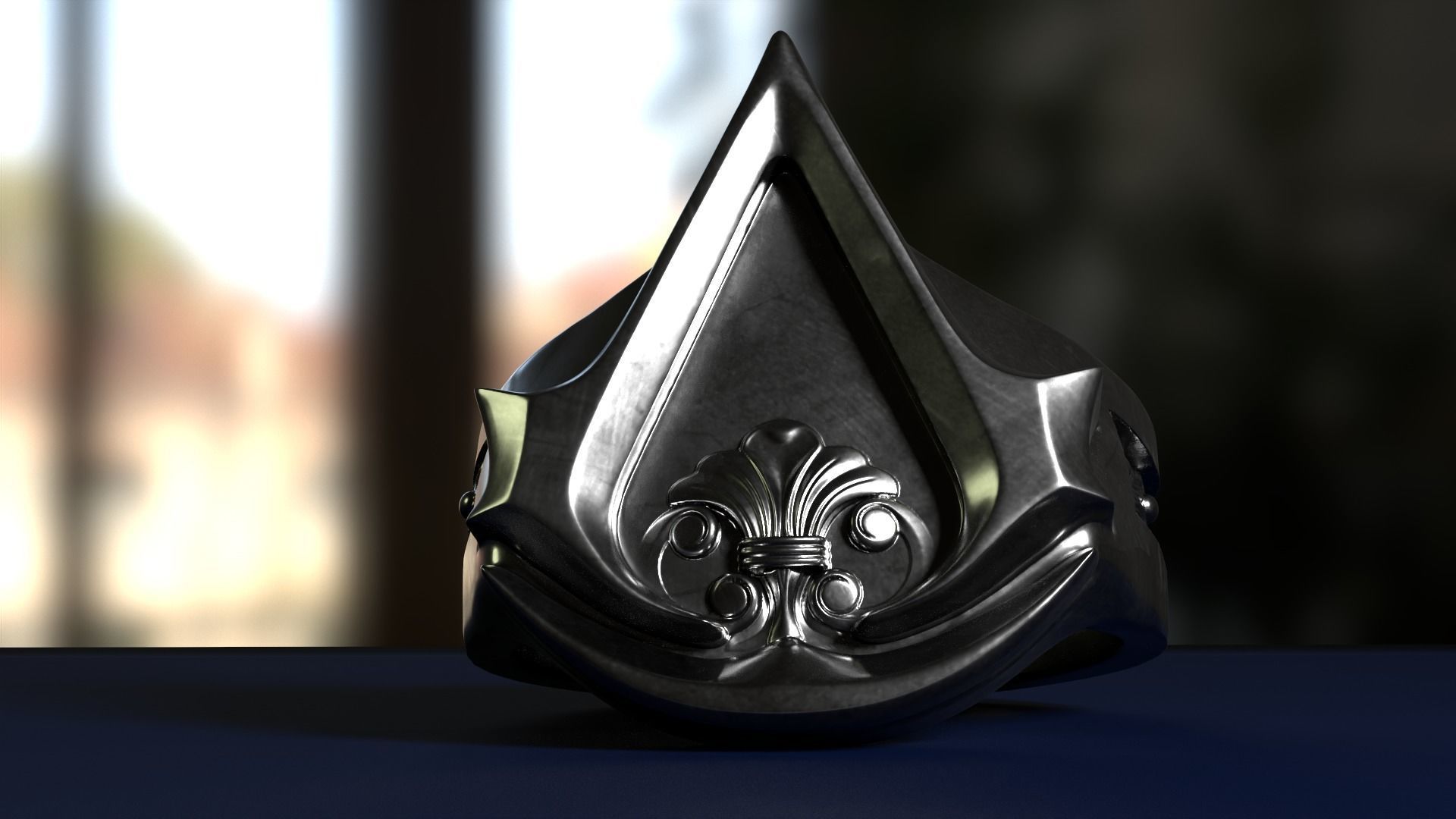 Assassins Creed Ring 3D print model_1