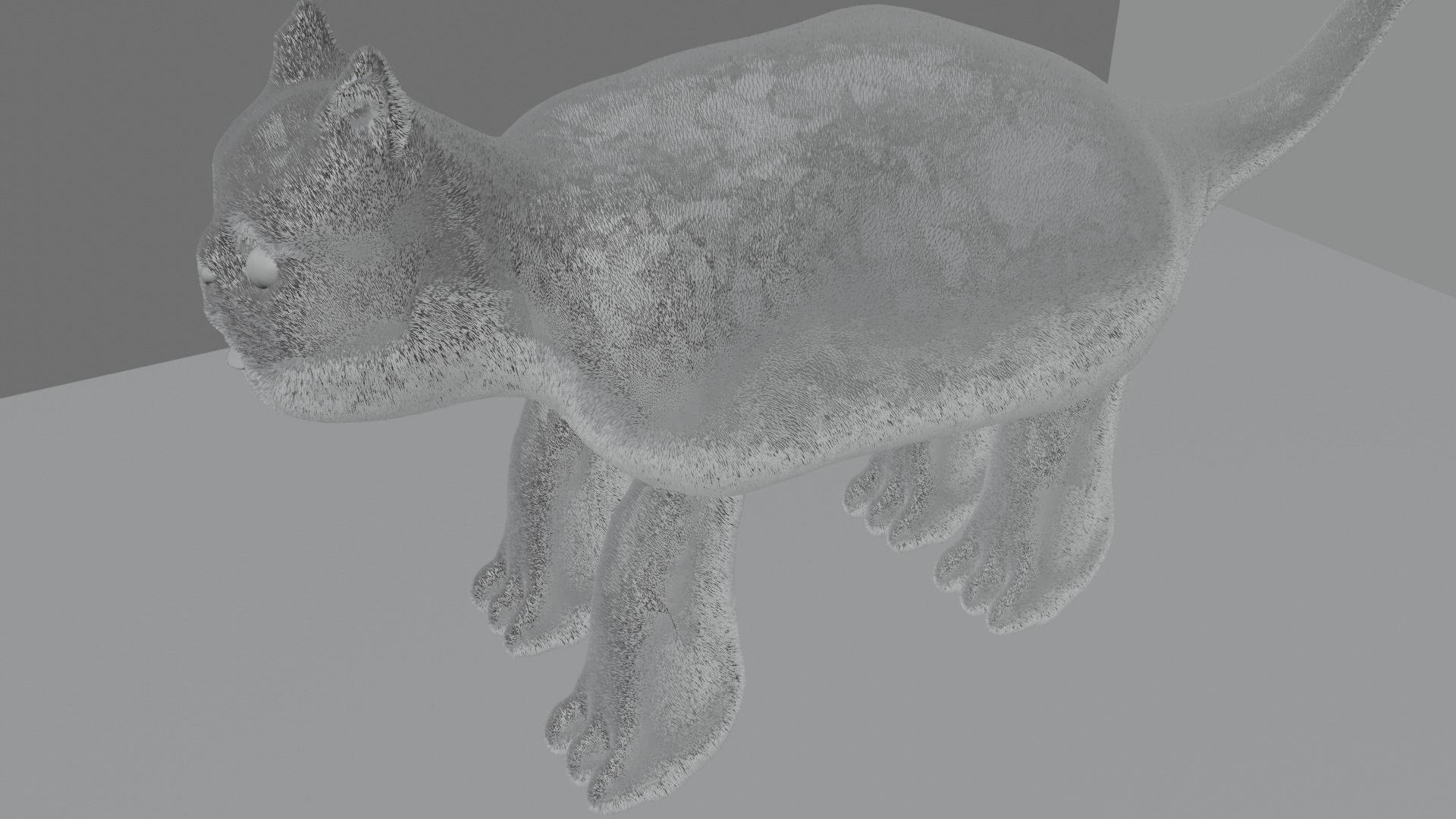 Toy kitten 3D model_4