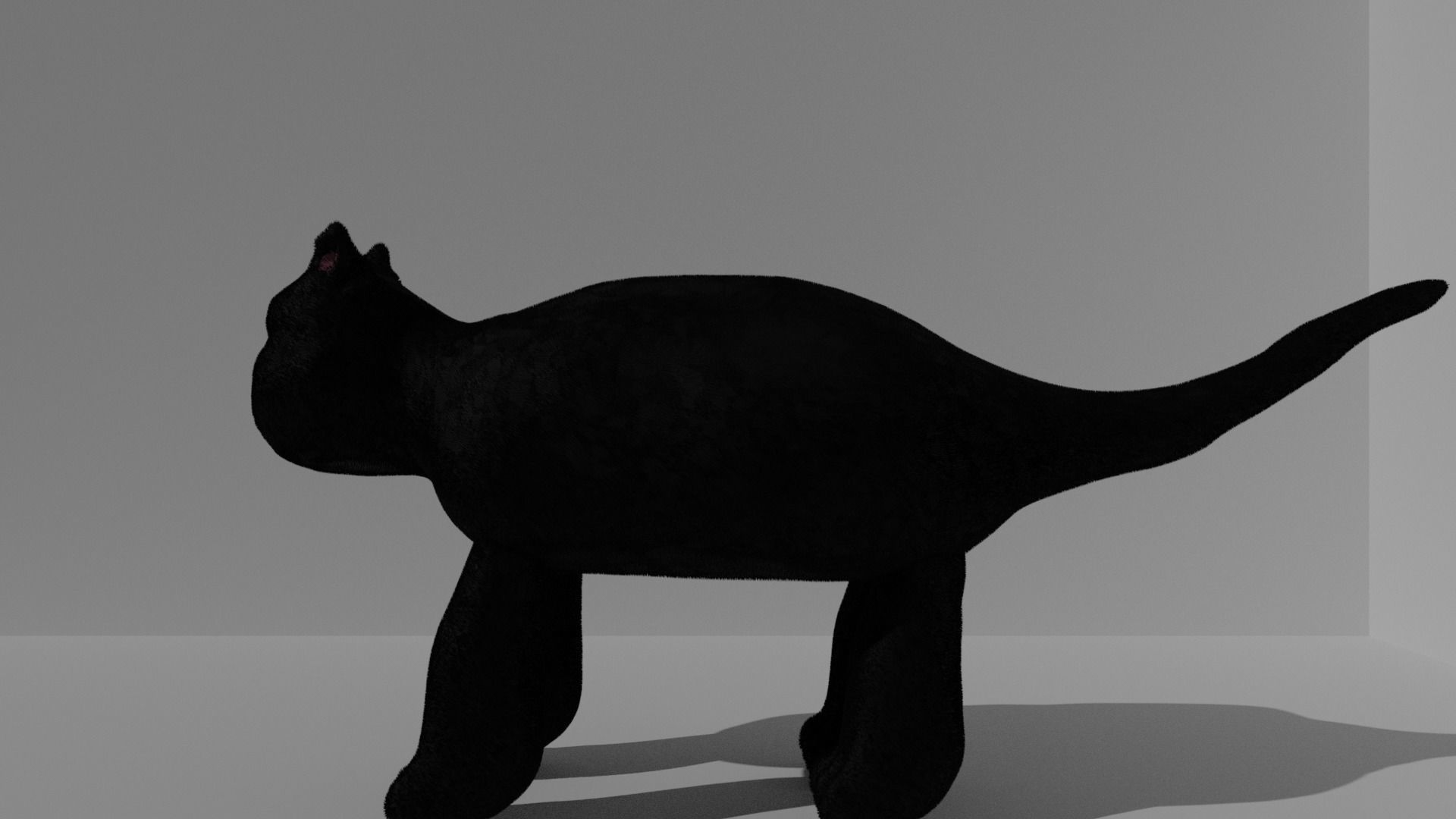 Toy kitten 3D model_1