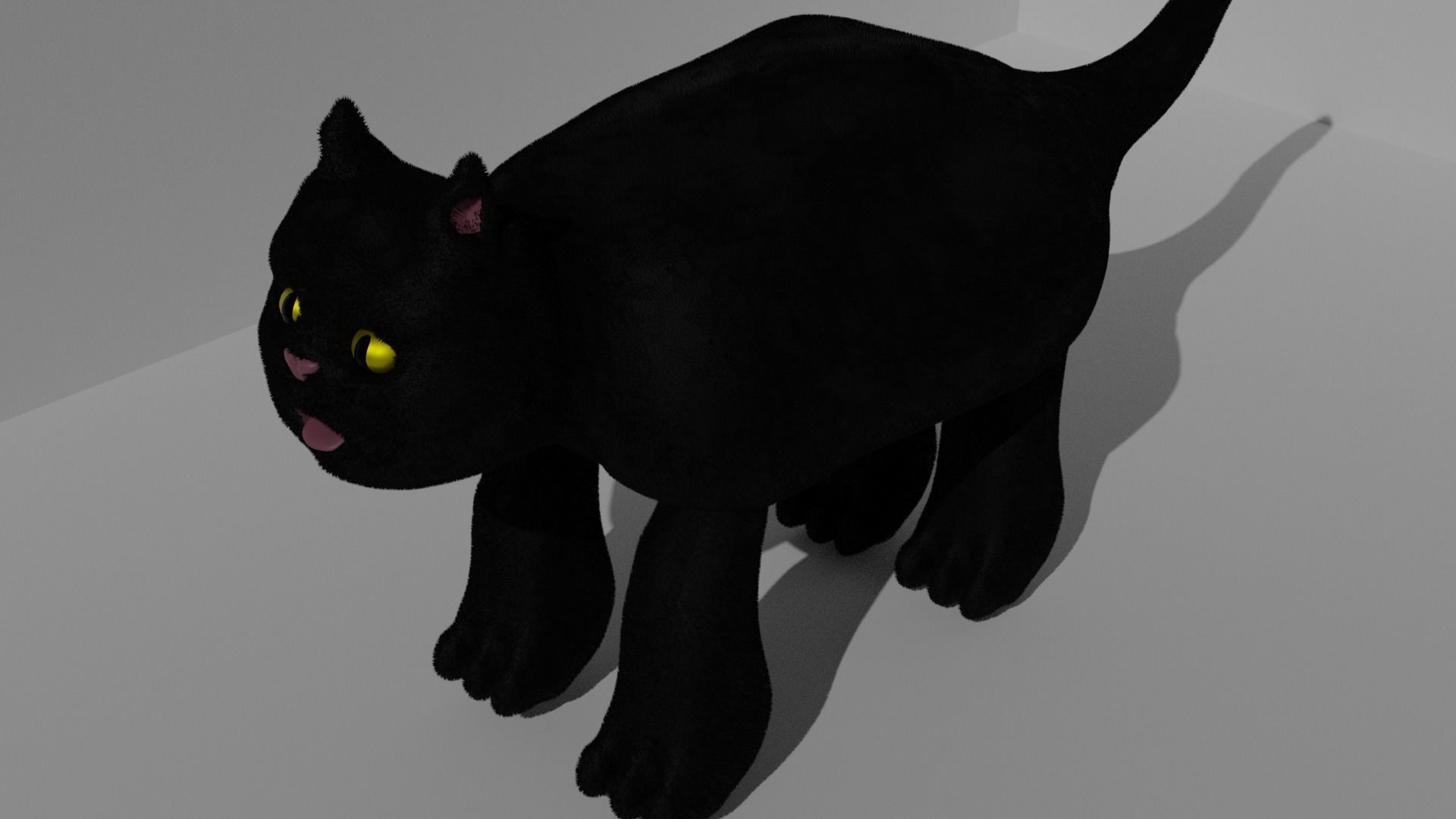 Toy kitten 3D model_5