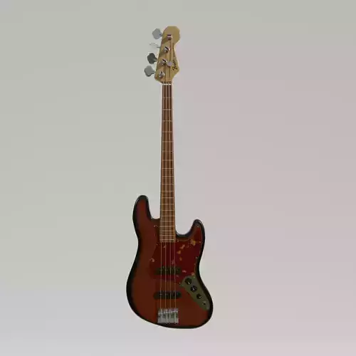 fender jazz bass guitar 3D model