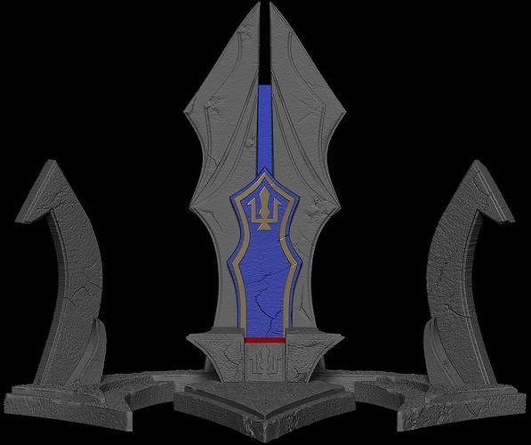 THRONE CAVALEIRO DOS ZODIACOS 3D model