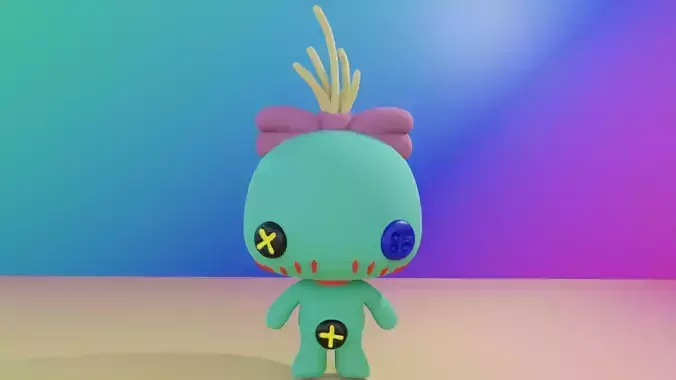 Scrump Model 3D nightmare on elm street vinyl figure