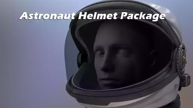 Astronaut Helmet Package 3D model