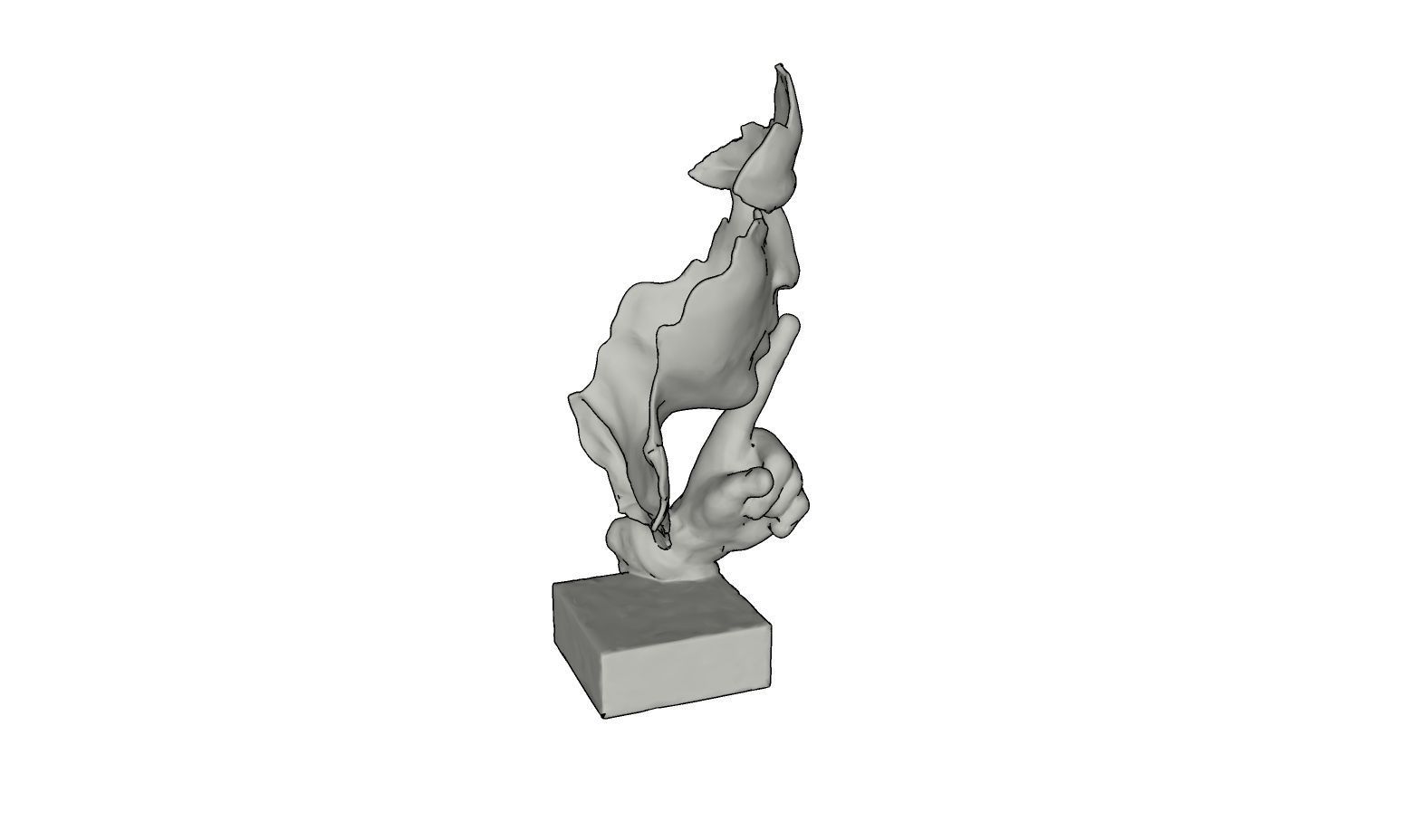 silent 3d sculpture 3D print model_5
