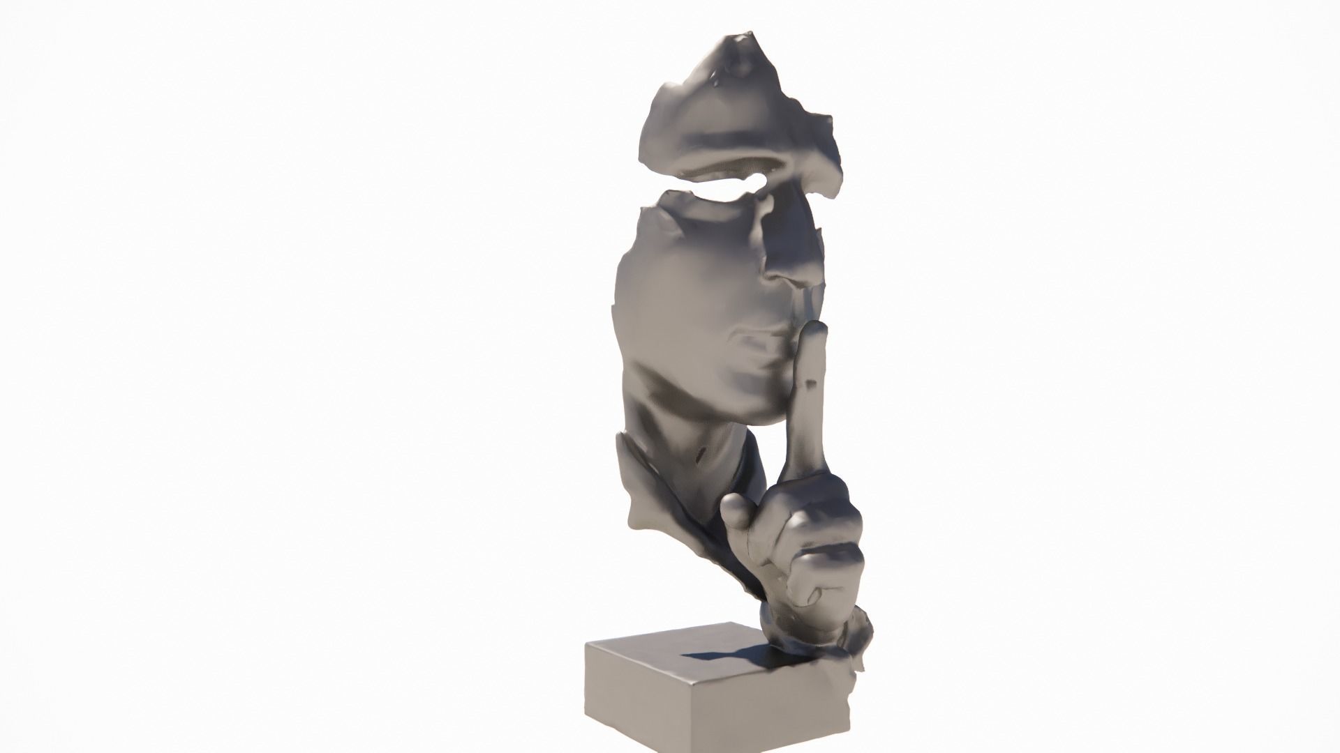 silent 3d sculpture 3D print model_1